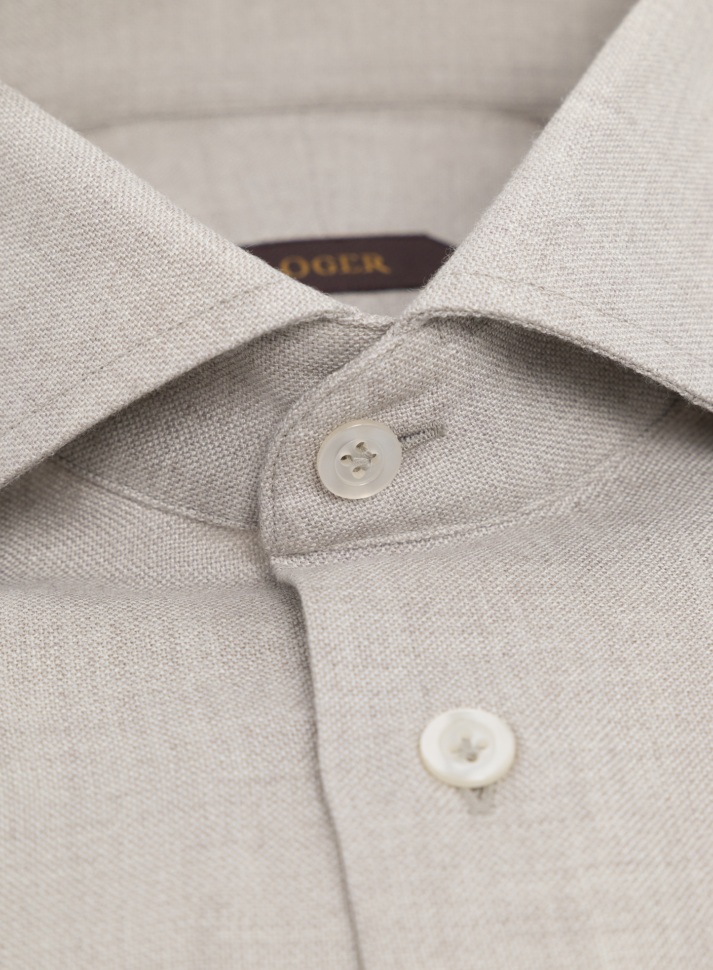 Shirt van modal en wol | FULL_WIDTH | Beige