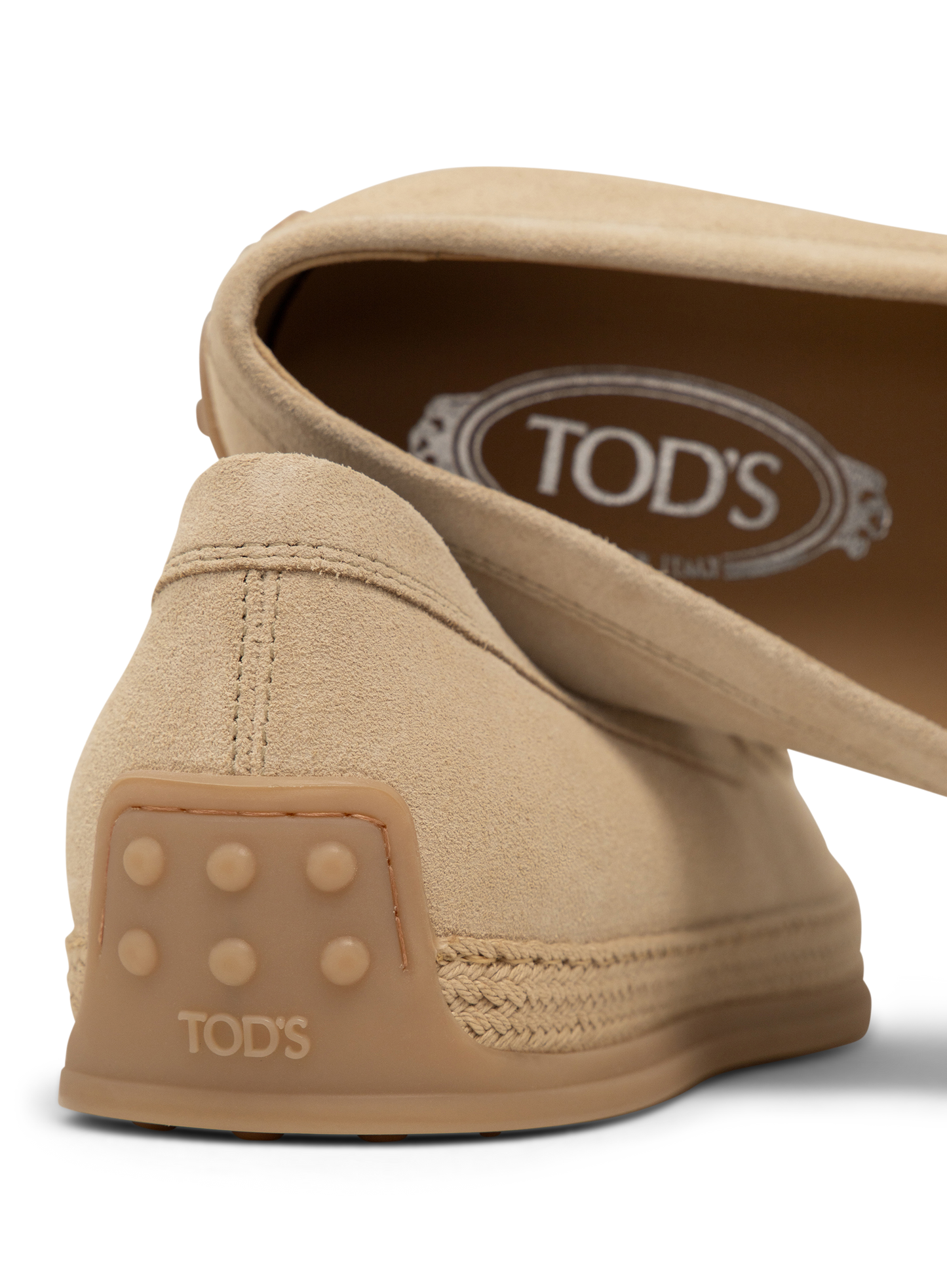 Suède slip-ons | Beige