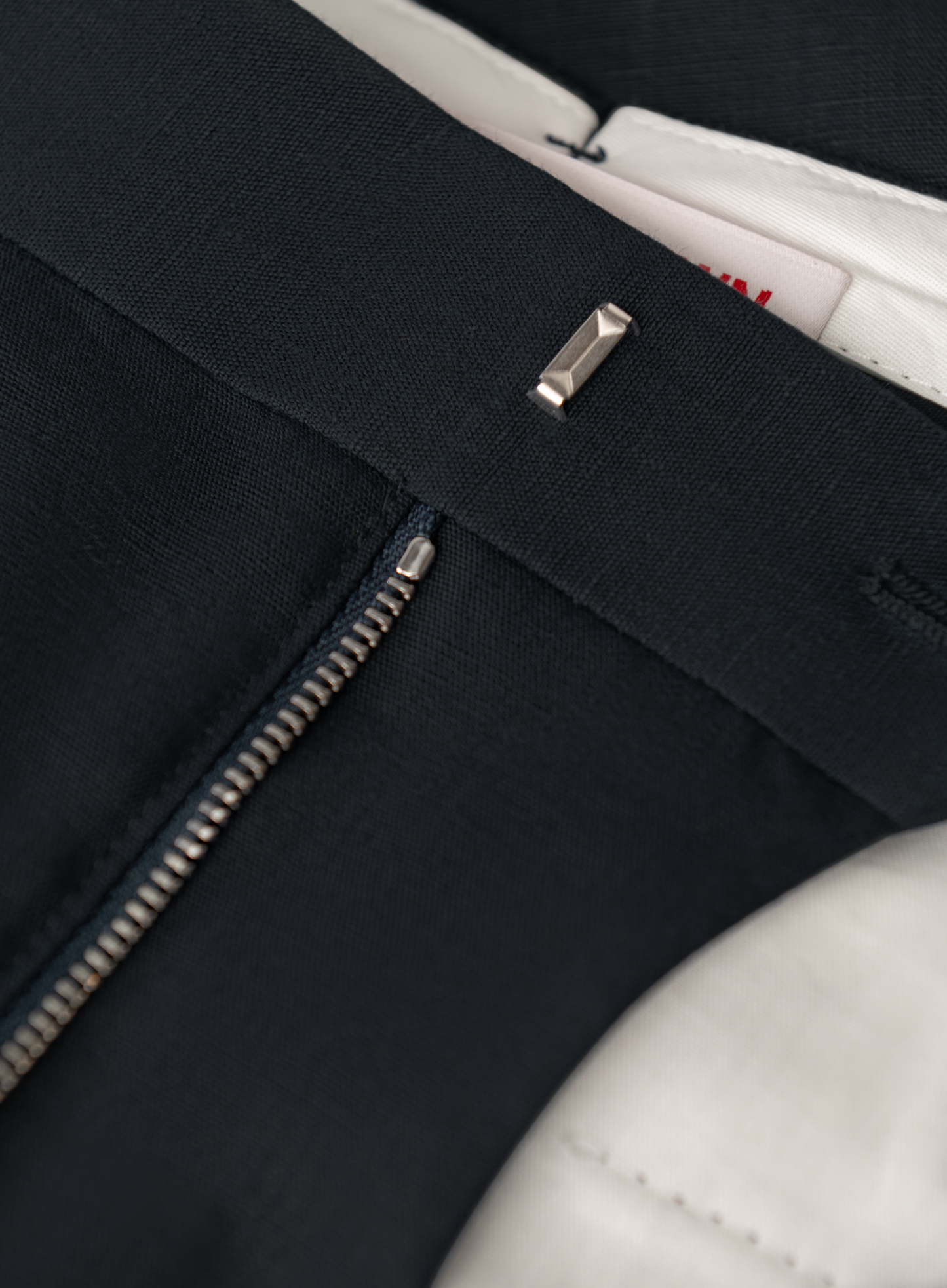 Griffon broek van linnen | BLUE NAVY