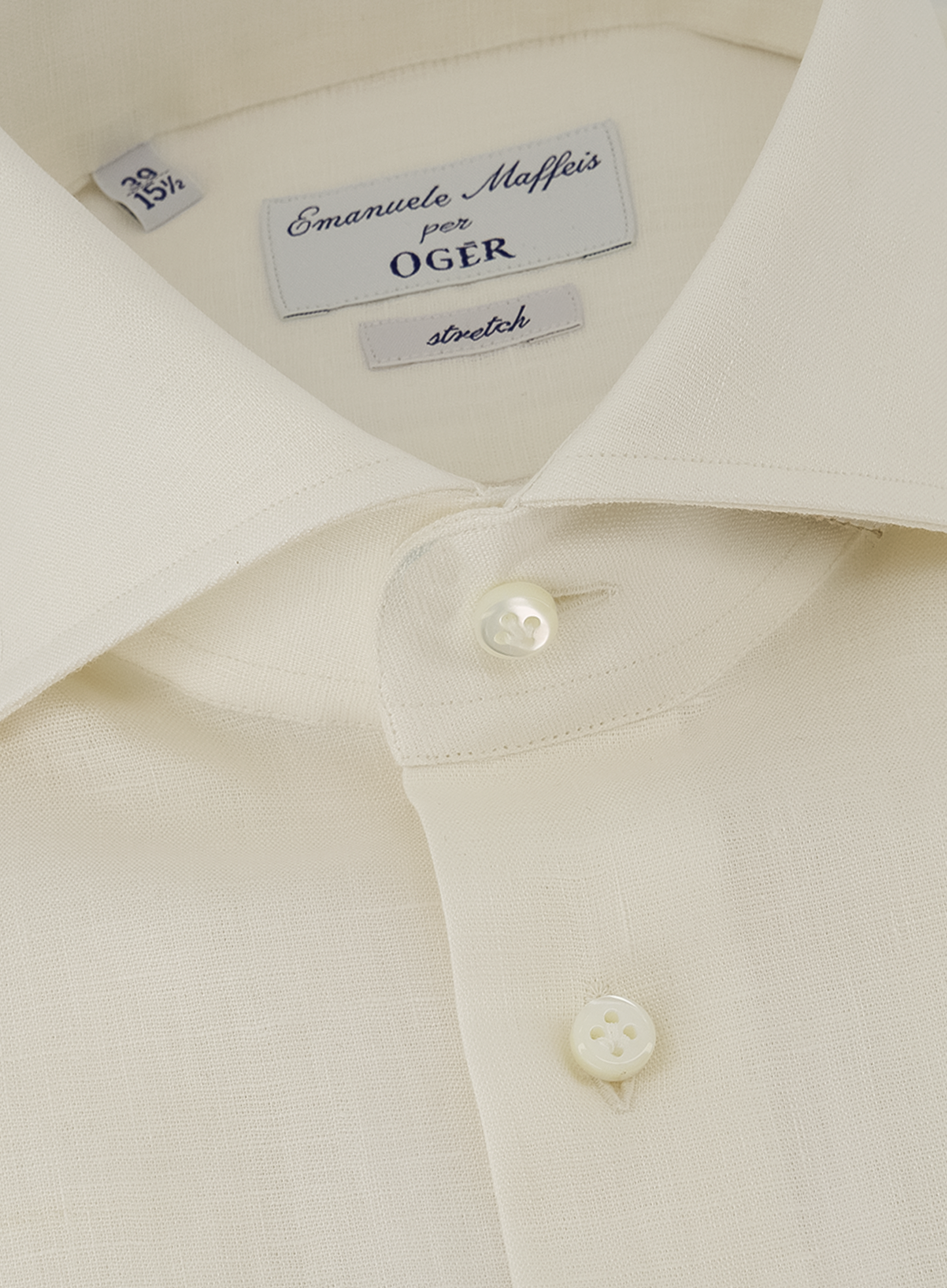 Stretch shirt van linnen