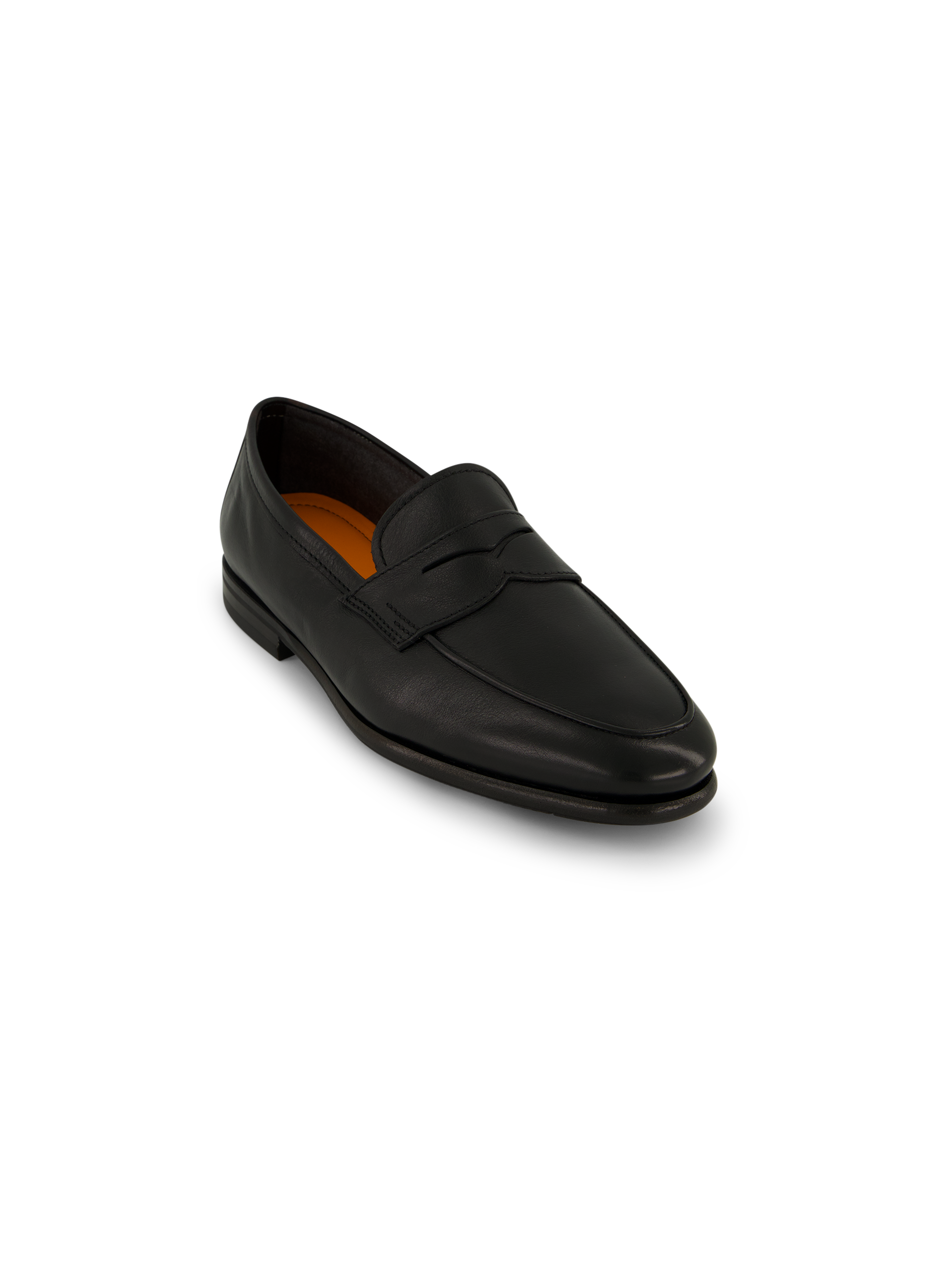 Penny loafers van leer | Zwart