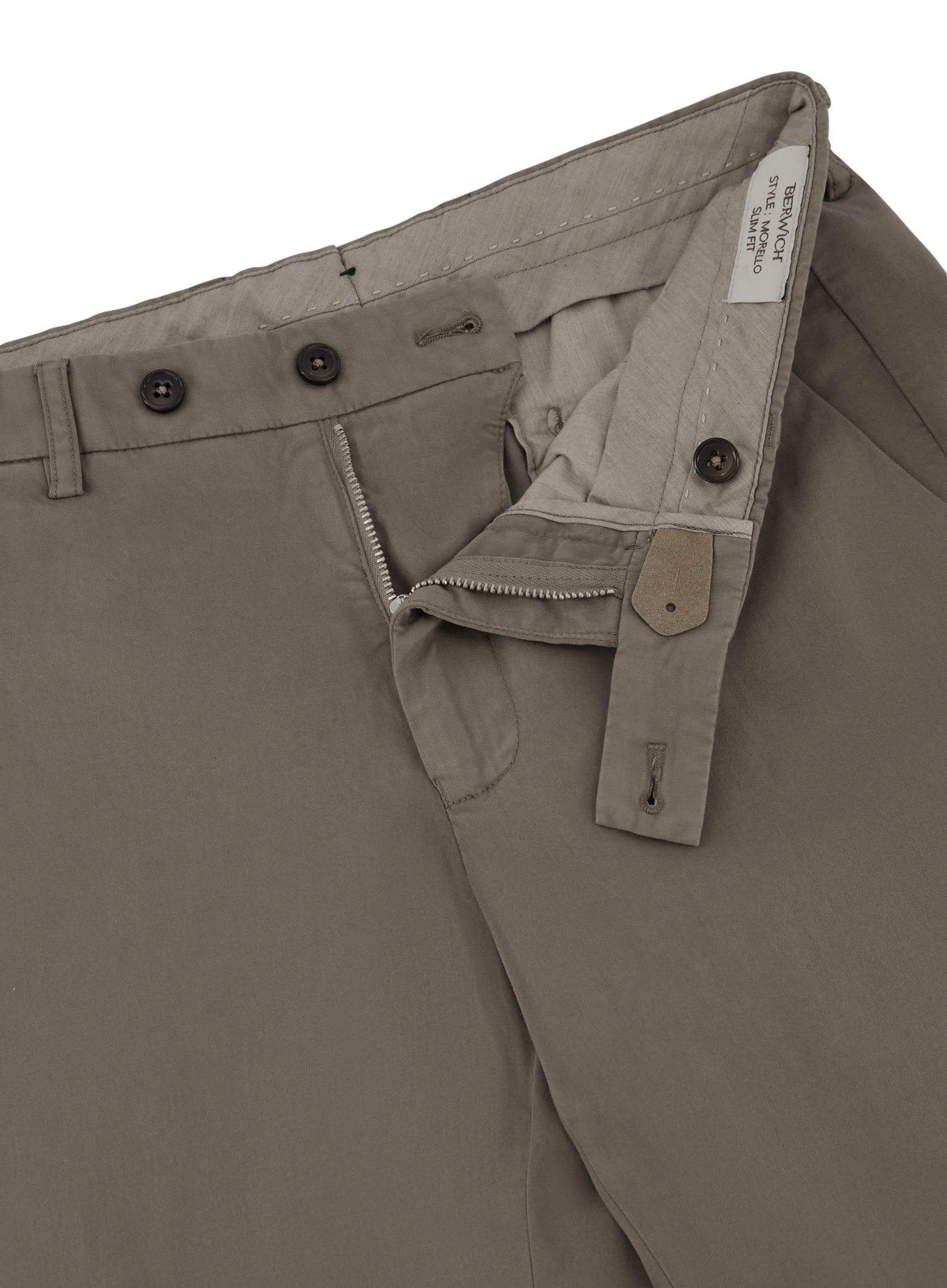 Pantalon van katoen en lycocell | FULL_WIDTH | TAUPE
