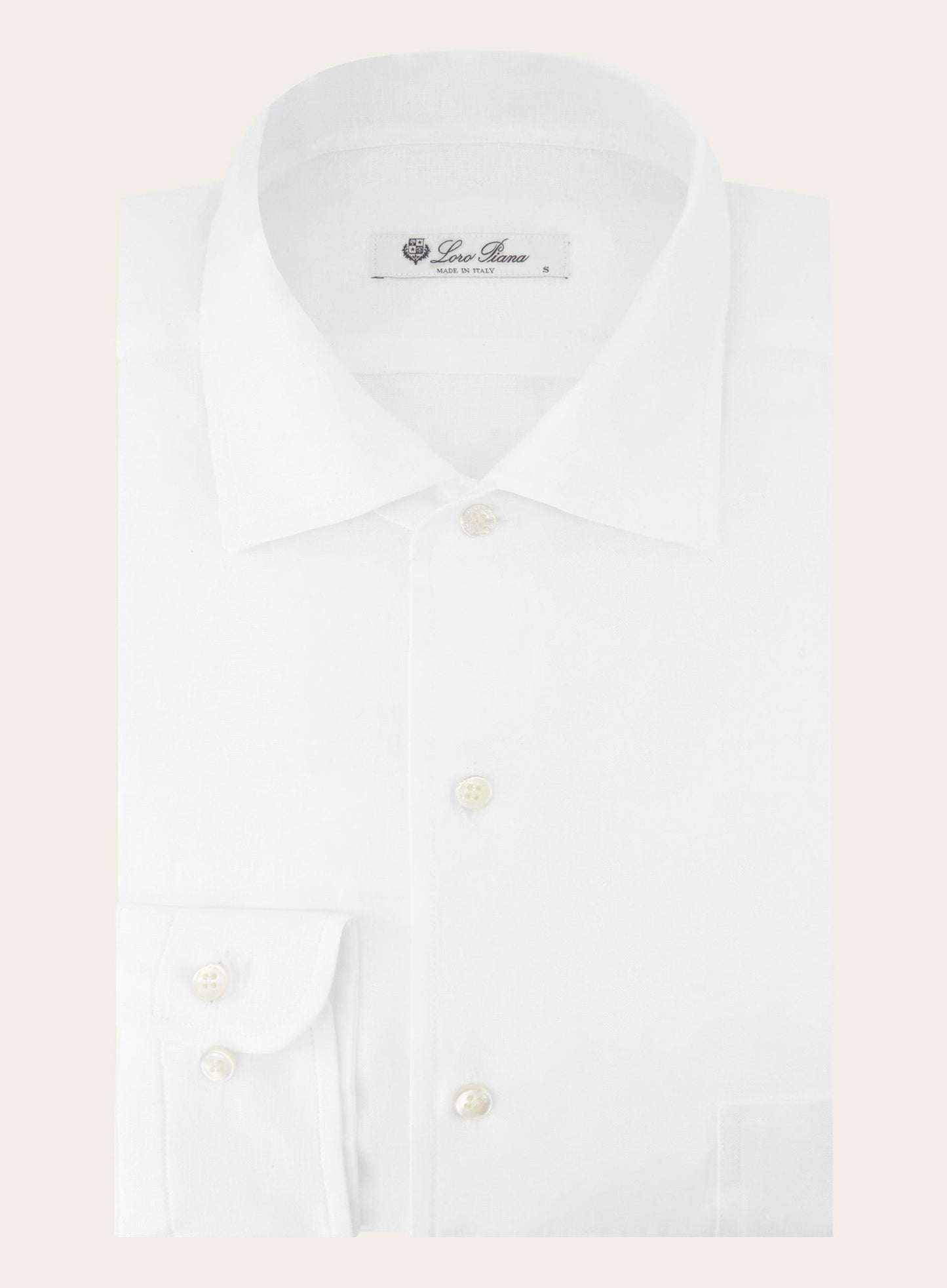 André shirt van linnen | Wit