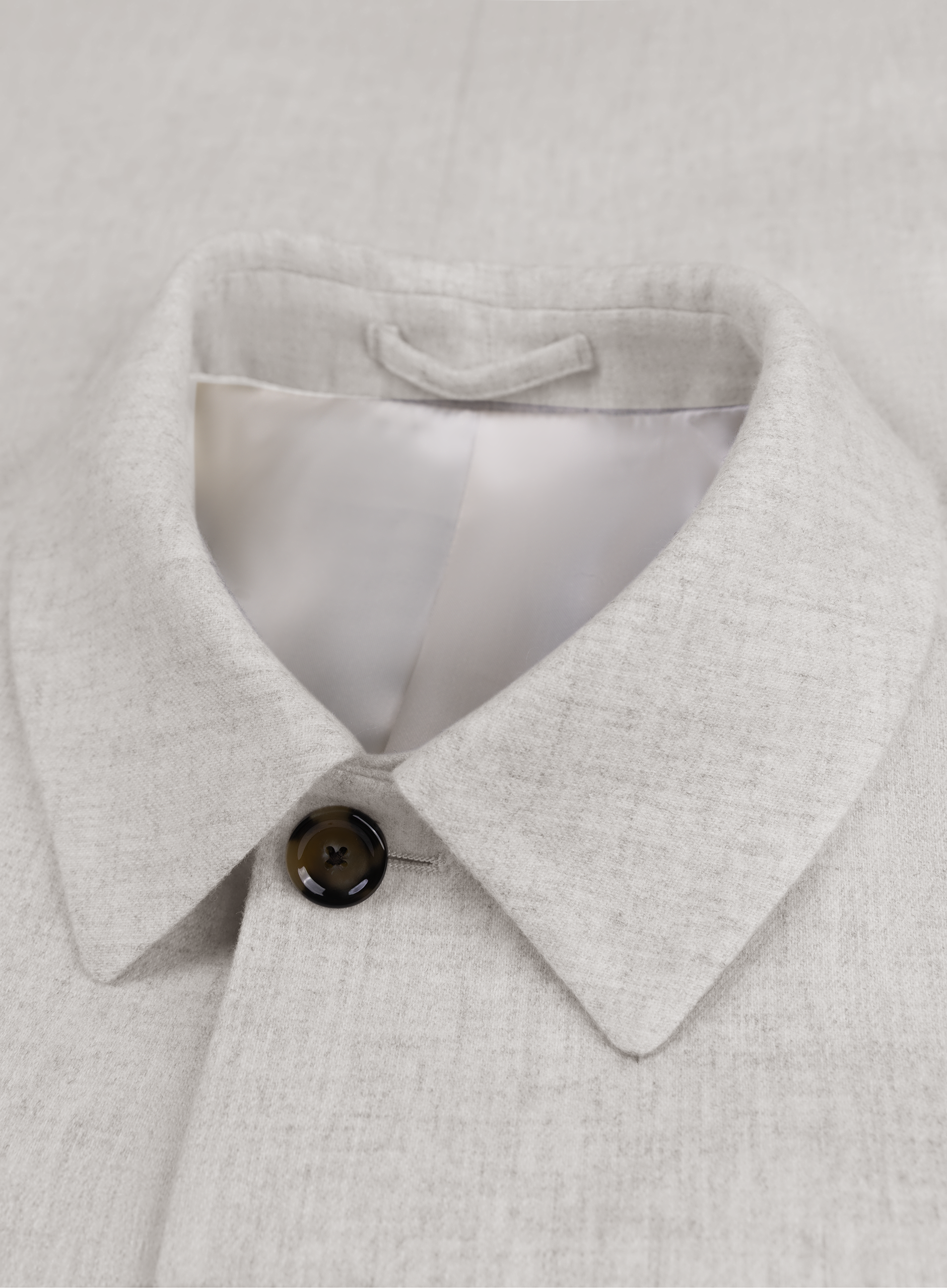 Overshirt van wol en cashmere | FULL-WIDTH | L.Grijs