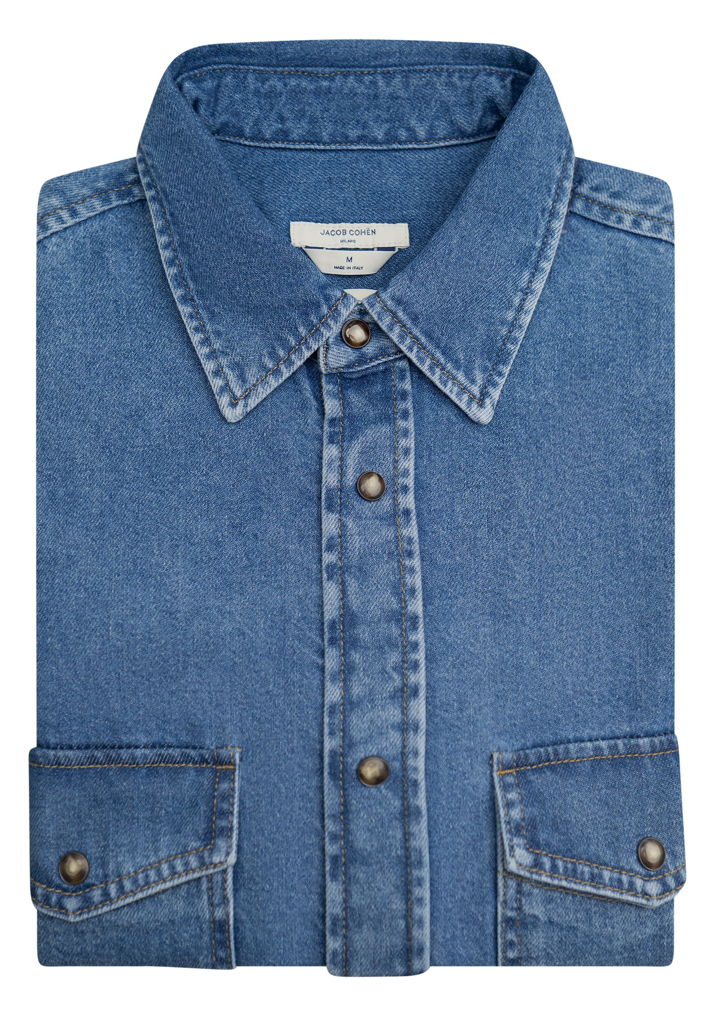 Katoenen denim shirt | FULL_WIDTH | JEANS BLAUW