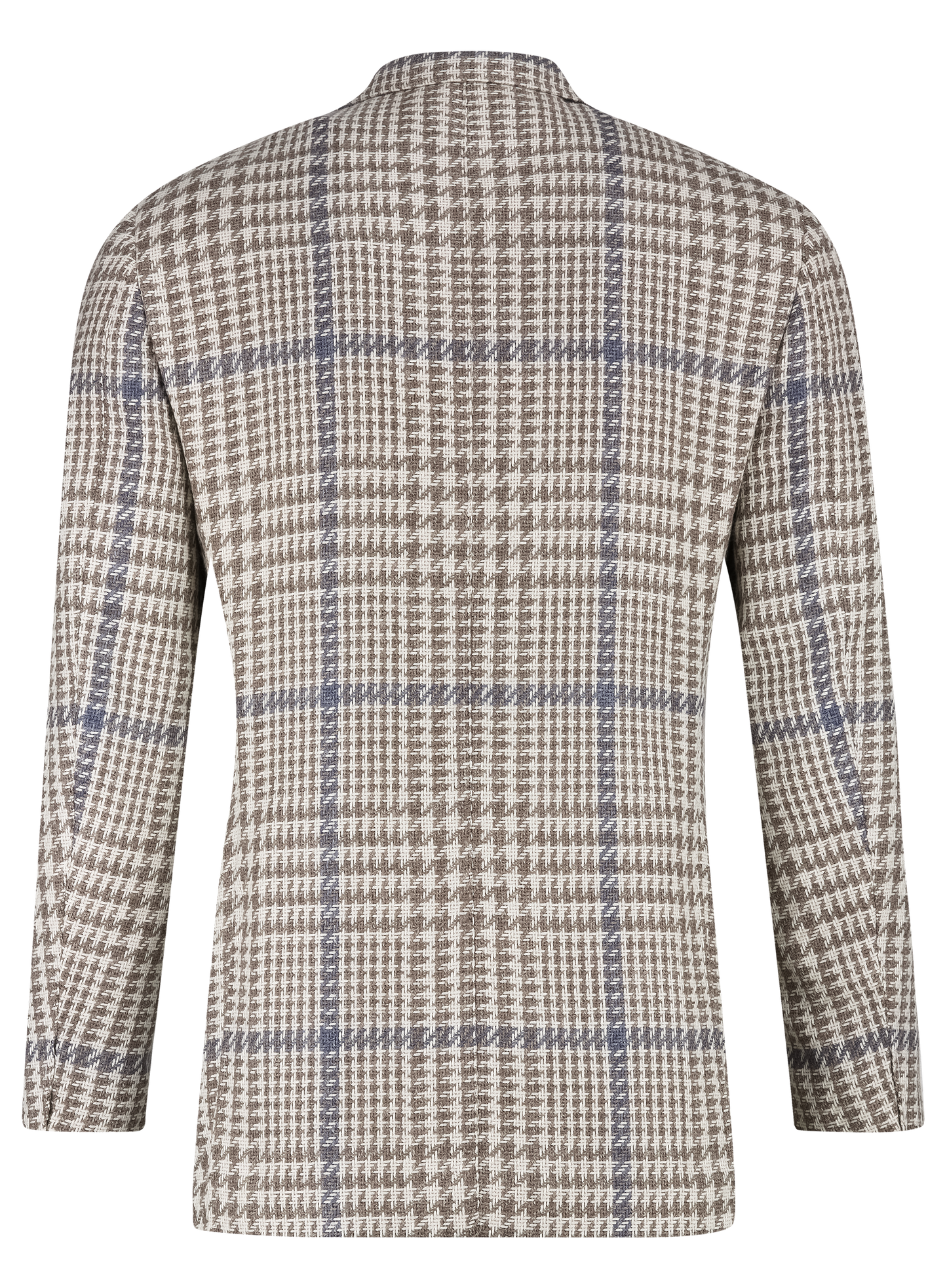 Glencheck jasje van wol en alpaca | Multicolor