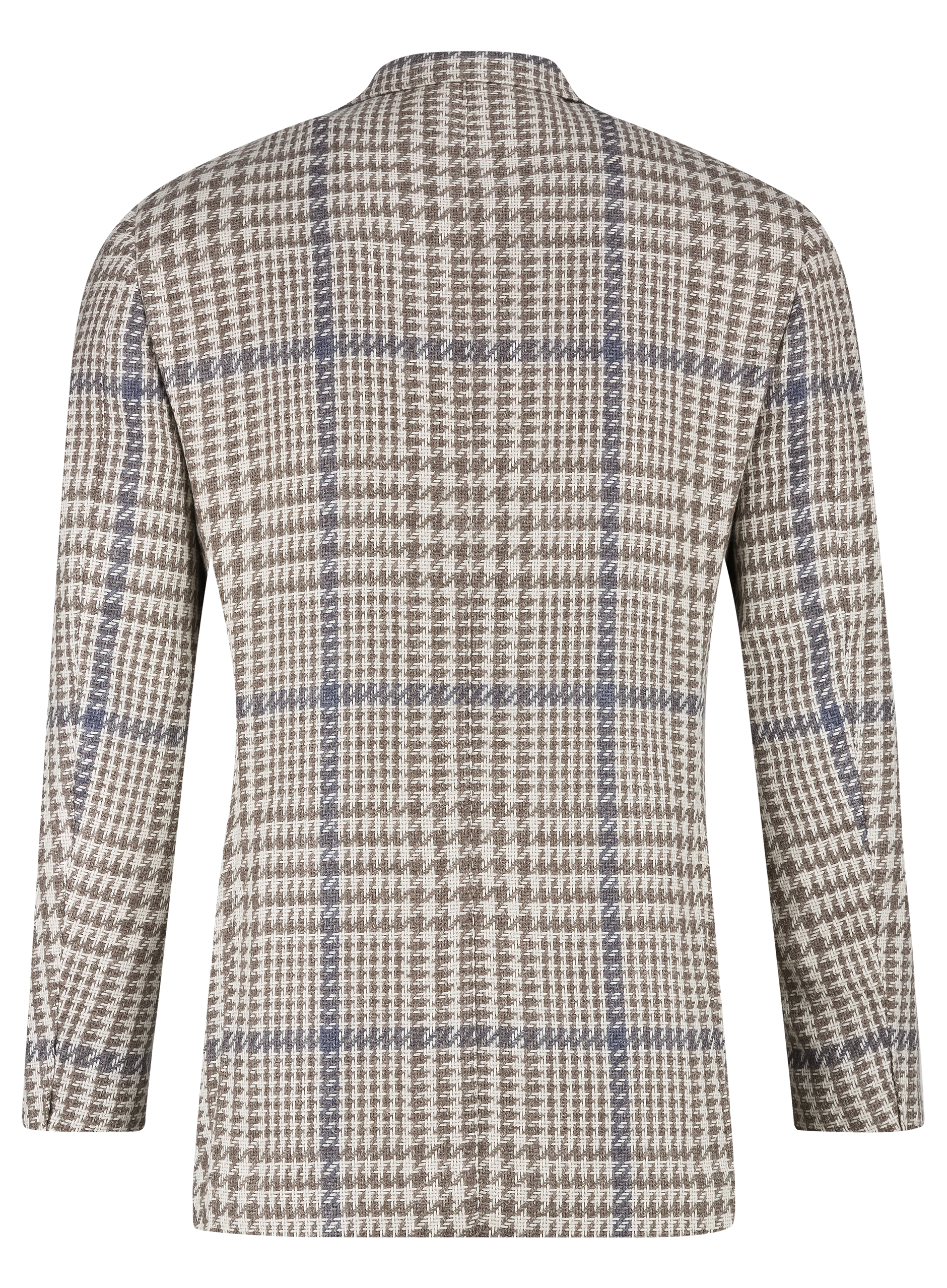 Glencheck jasje van wol en alpaca | Multicolor