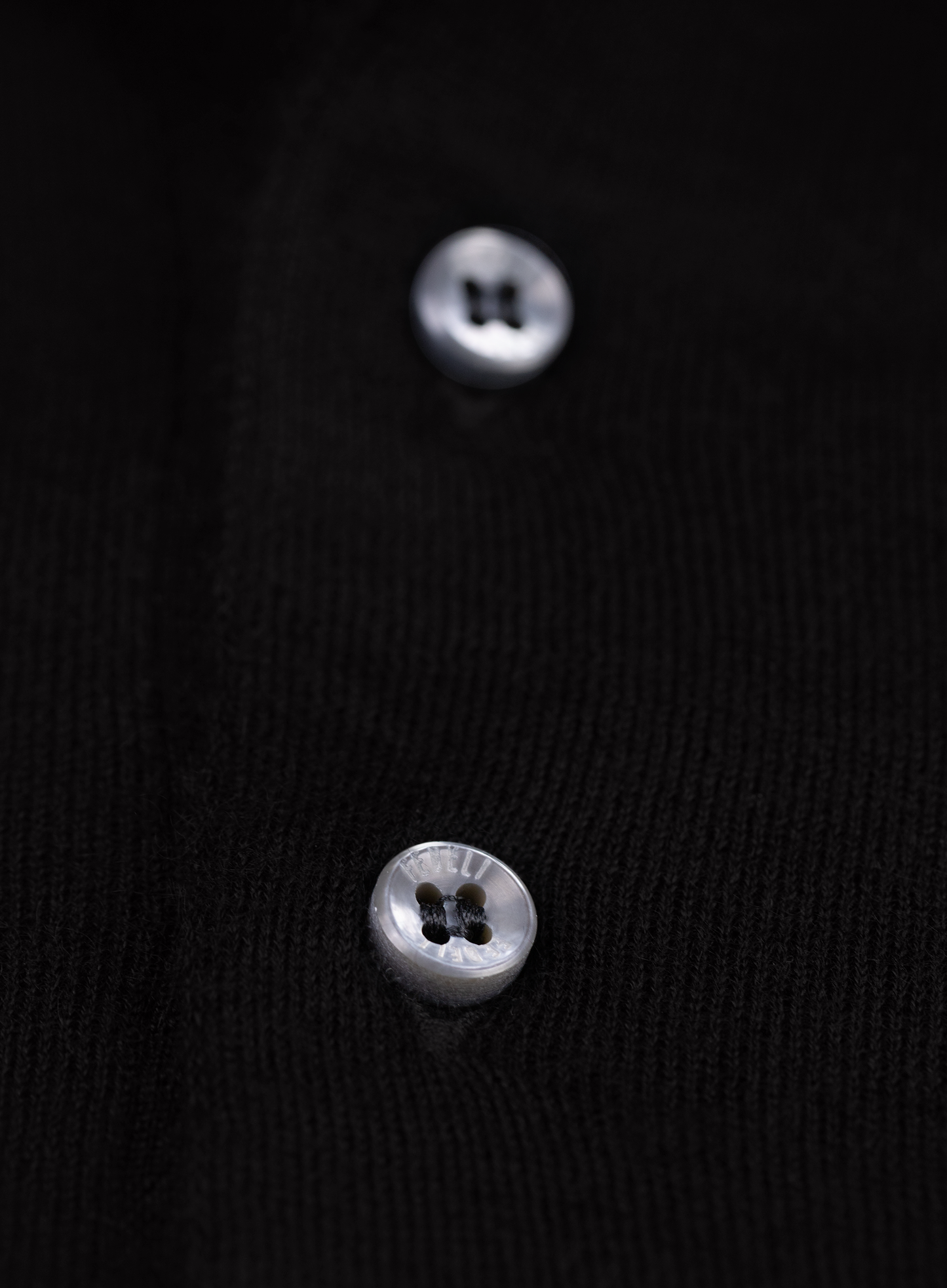 Polo van cashmere en zijde | FULL_WIDTH | Zwart