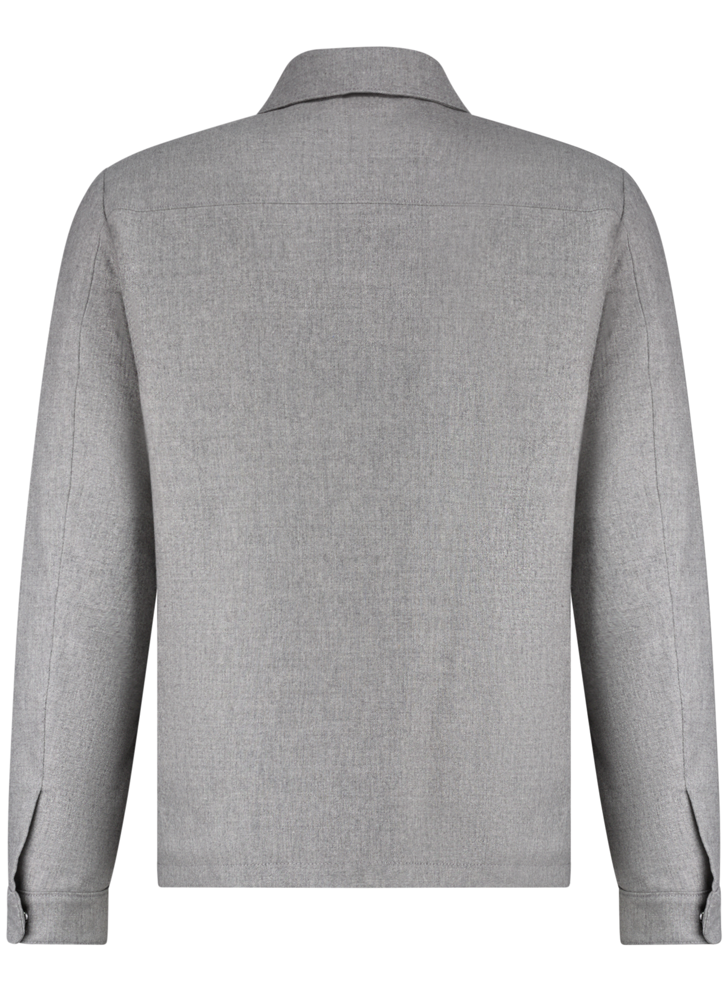 Overshirt van wol en cashmere | L.Grijs