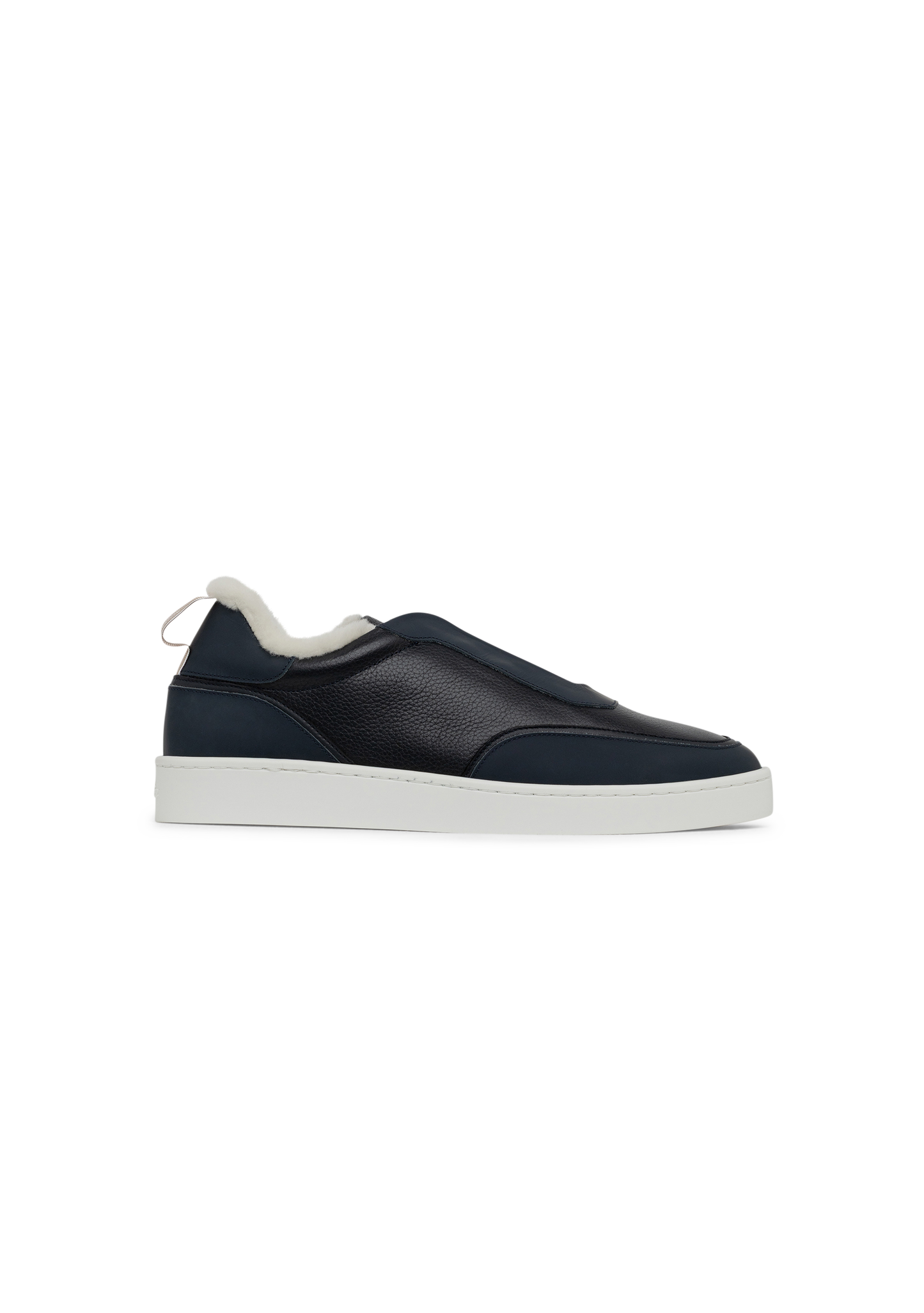 Leisure sneakers van leer | BLUE NAVY