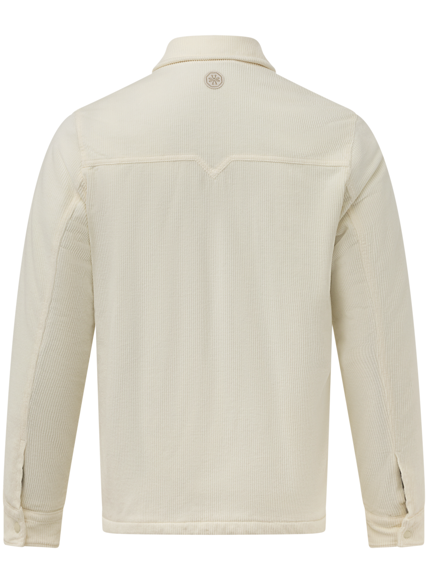 Corduroy jack van katoen en cashmere | Wit