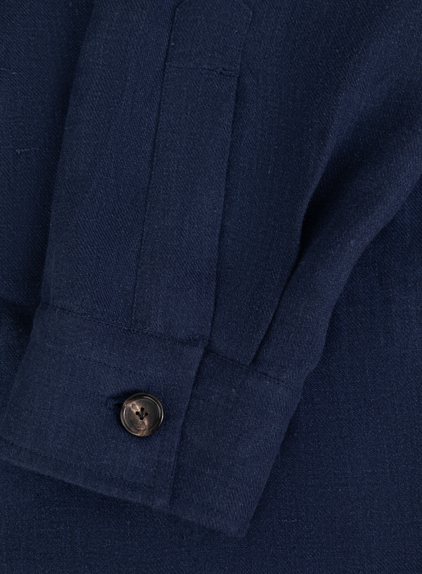 Handgemaakt linnen overshirt | FULL_WIDTH | Blauw