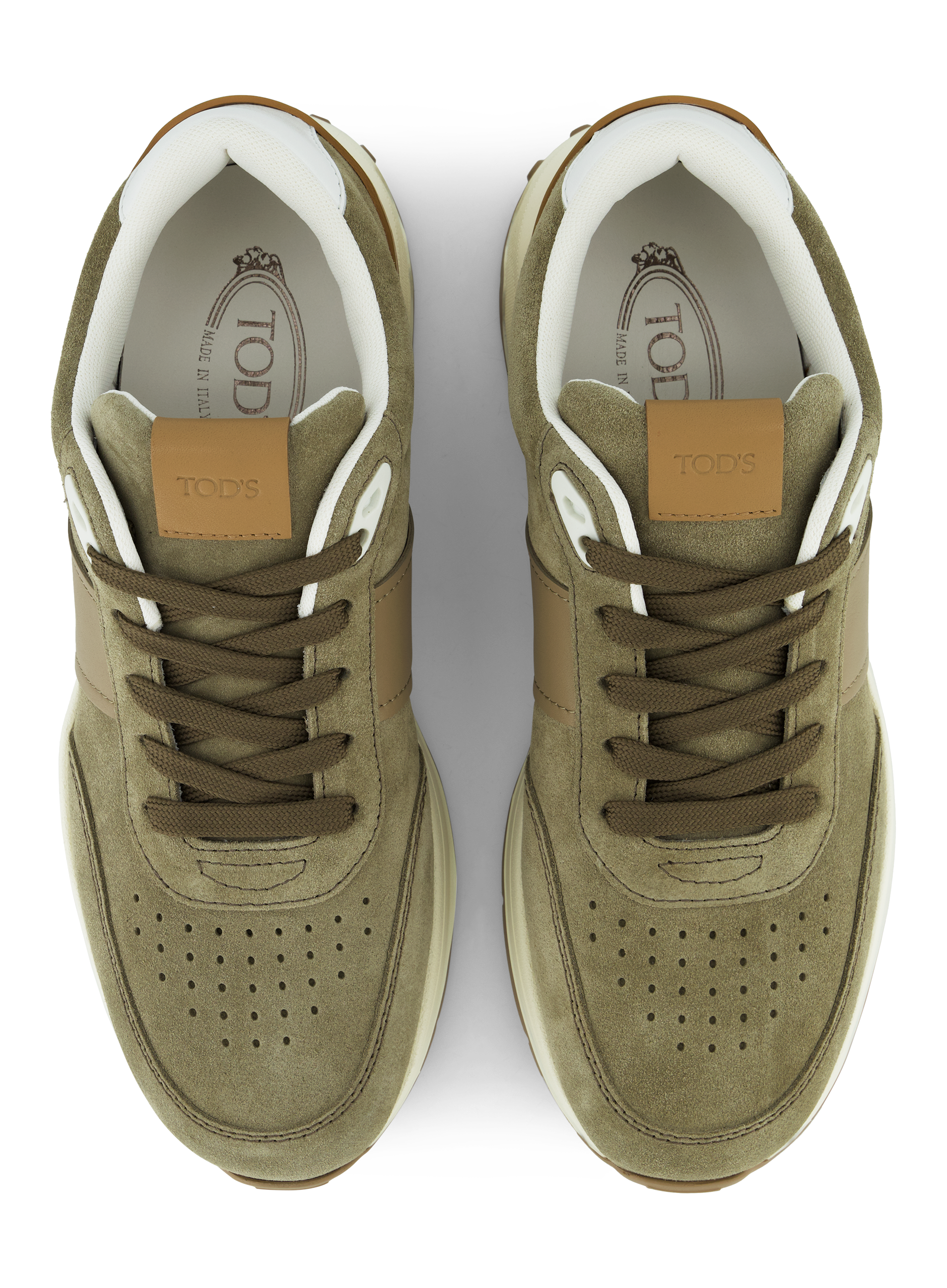 Sneakers van suède | L.groen