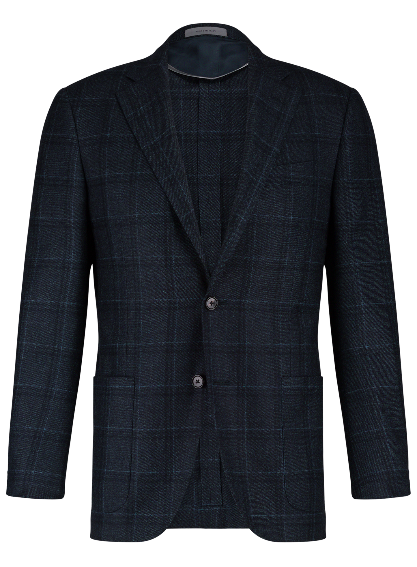 Geruit jasje van wol | BLUE NAVY