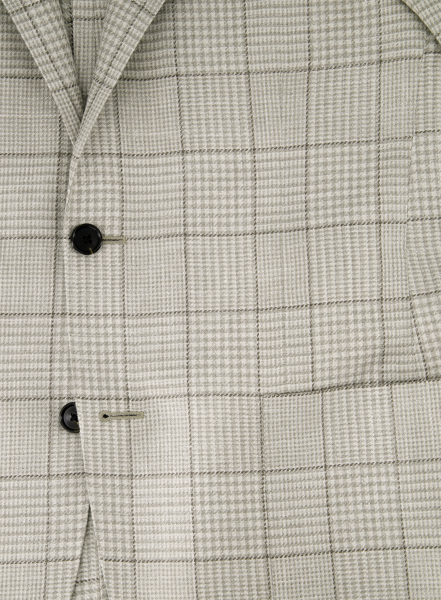 Glenchek jasje van wol, zijde en linnen | FULL_WIDTH | Beige