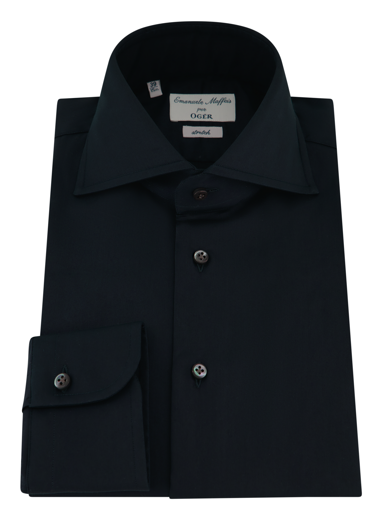 Stretch shirt van katoen | BLUE NAVY