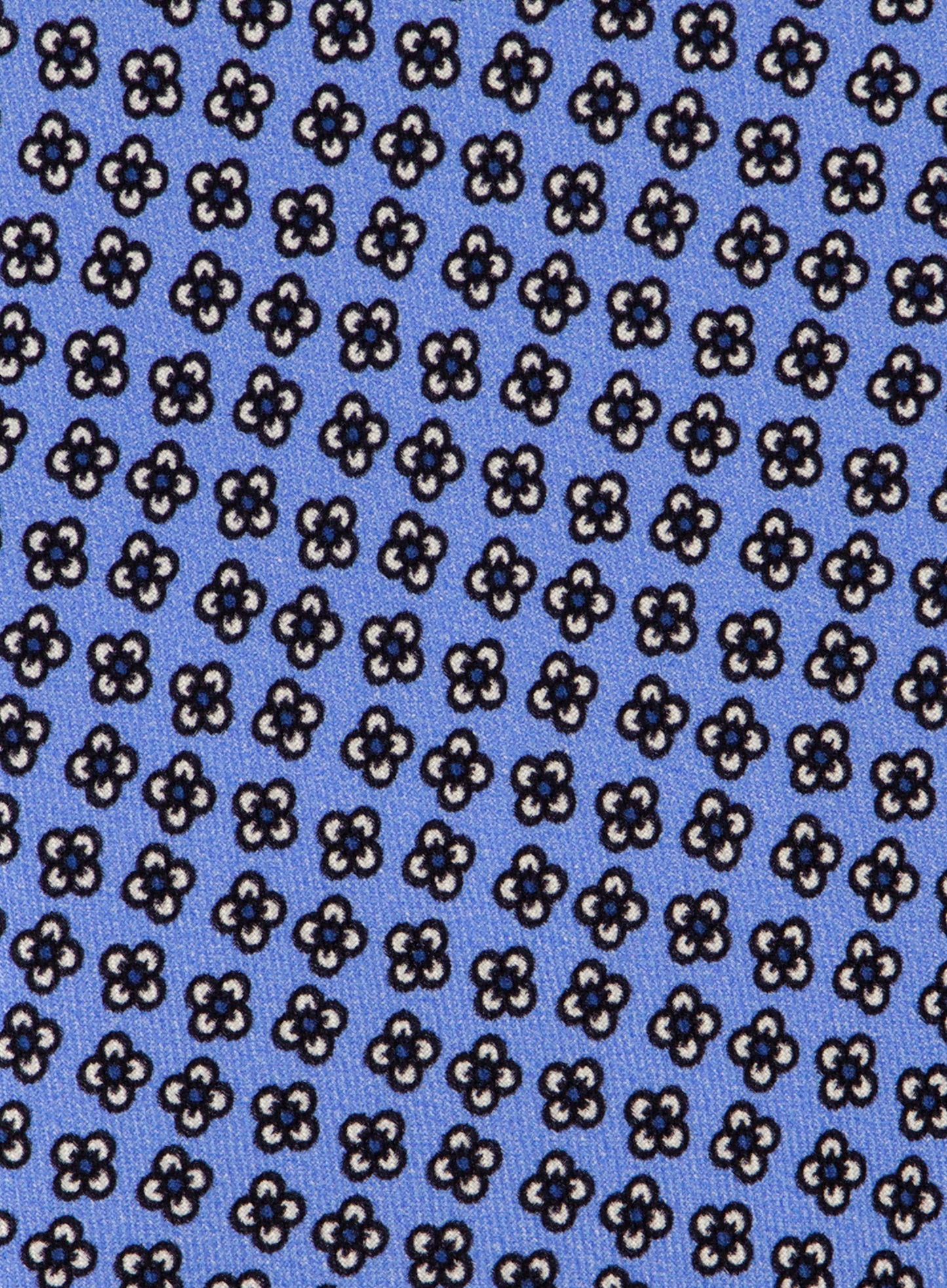 Stropdas met bloemenprint van zijde | FULL_WIDTH | L.Blauw