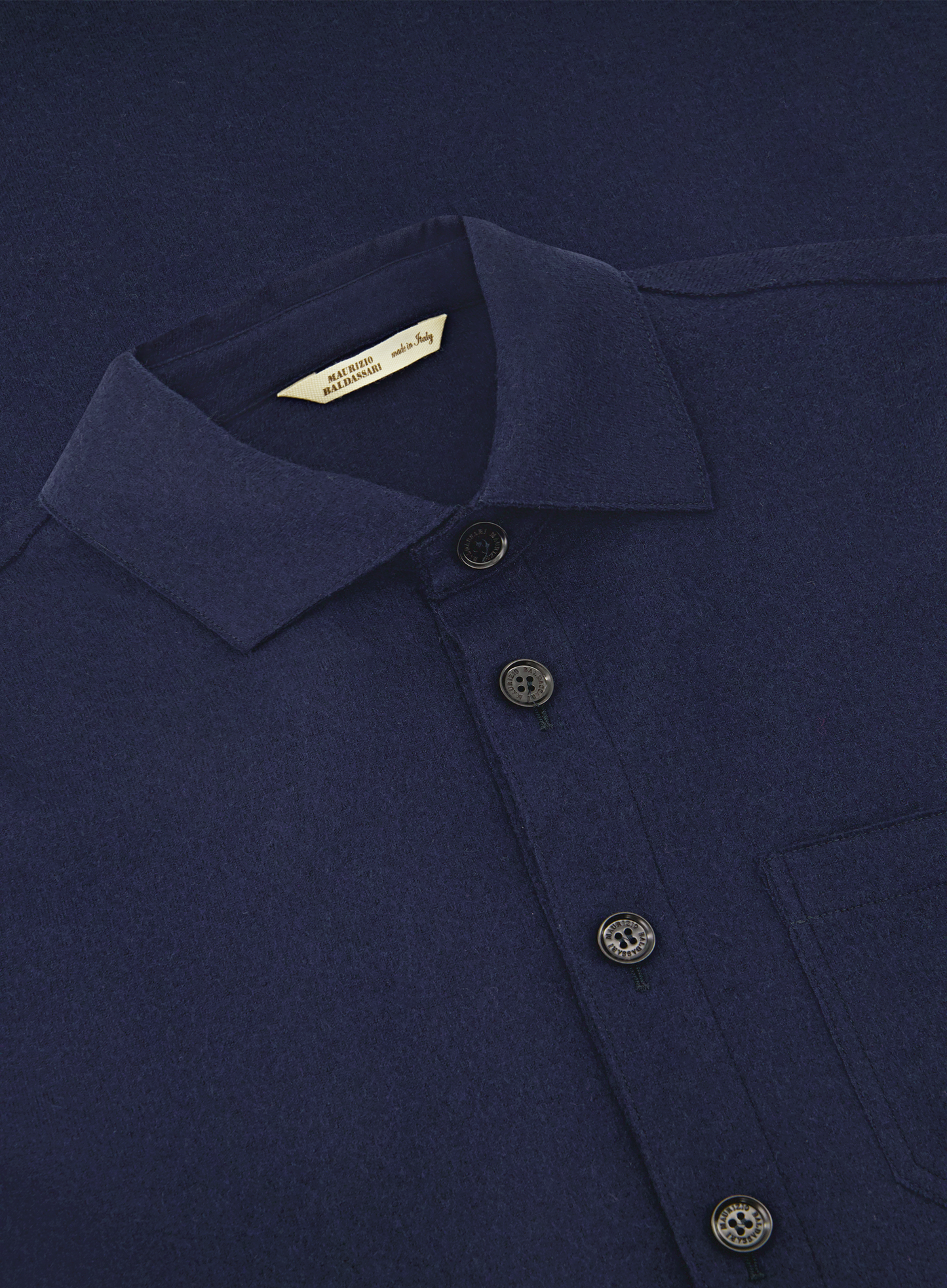 Overshirt van wol en cashmere | FULL_WIDTH | BLUE NAVY