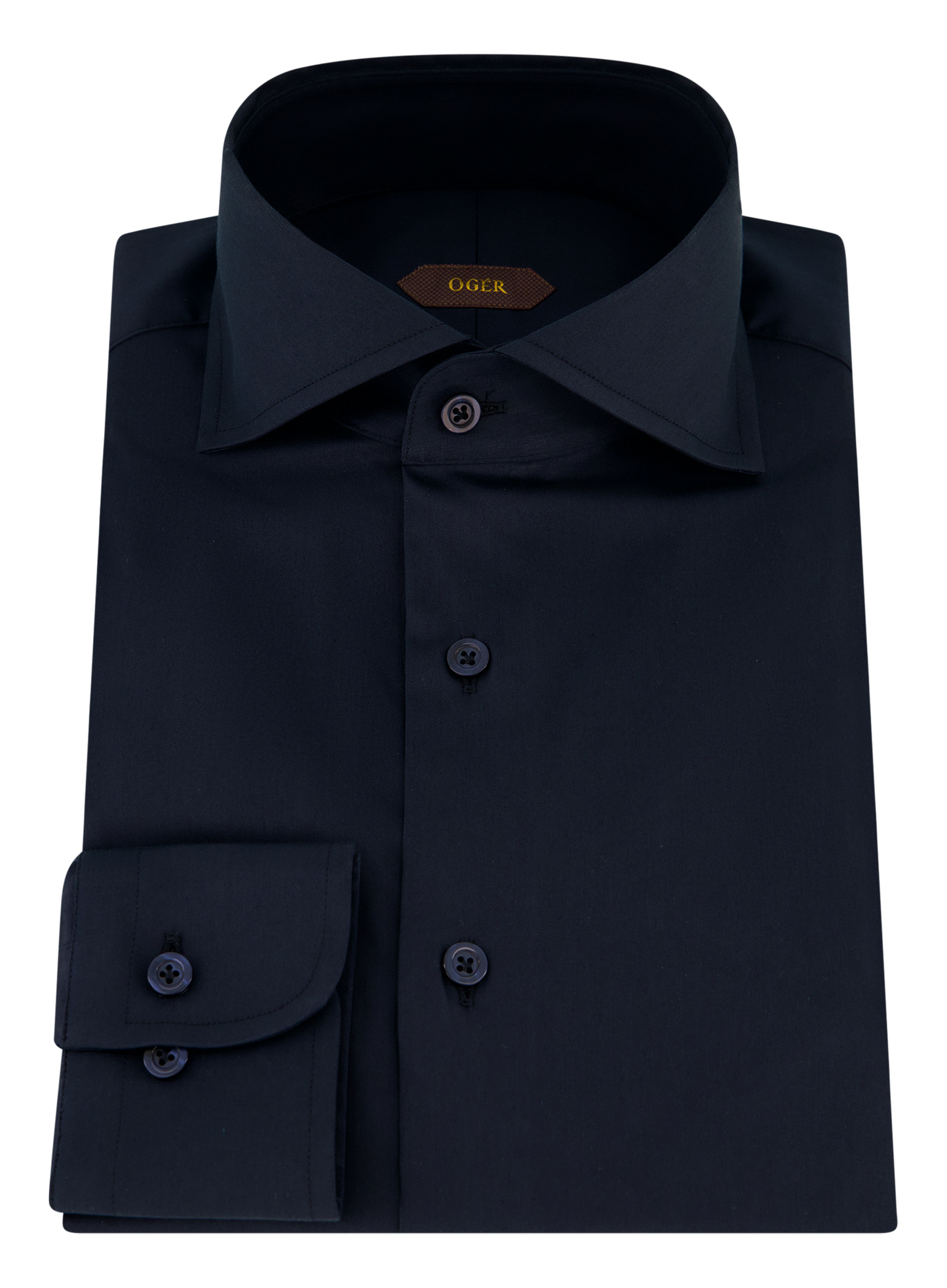 Shirt van katoen met stretch | BLUE NAVY