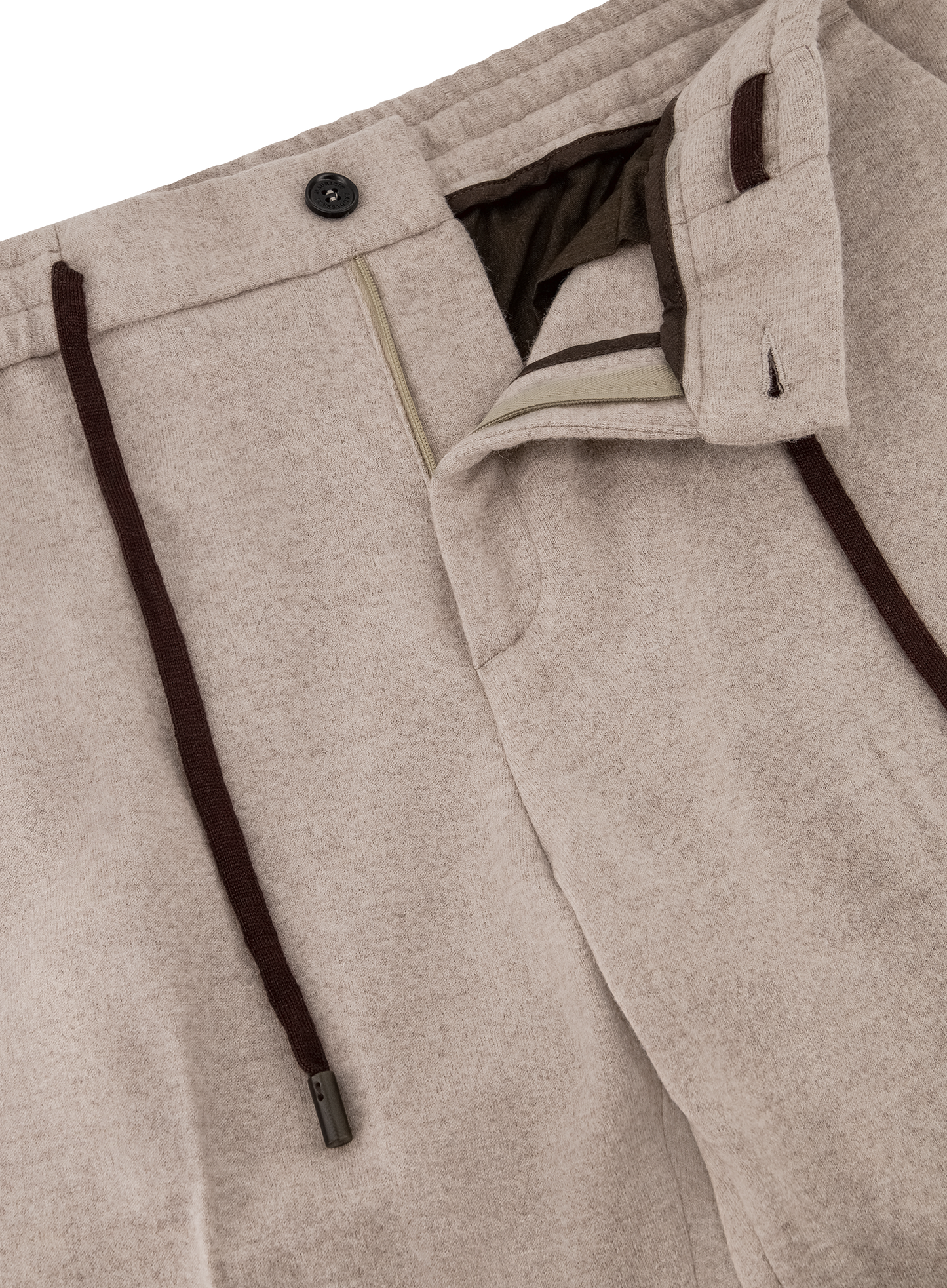 Jog pantalon van virgin wol | FULL_WIDTH | Beige