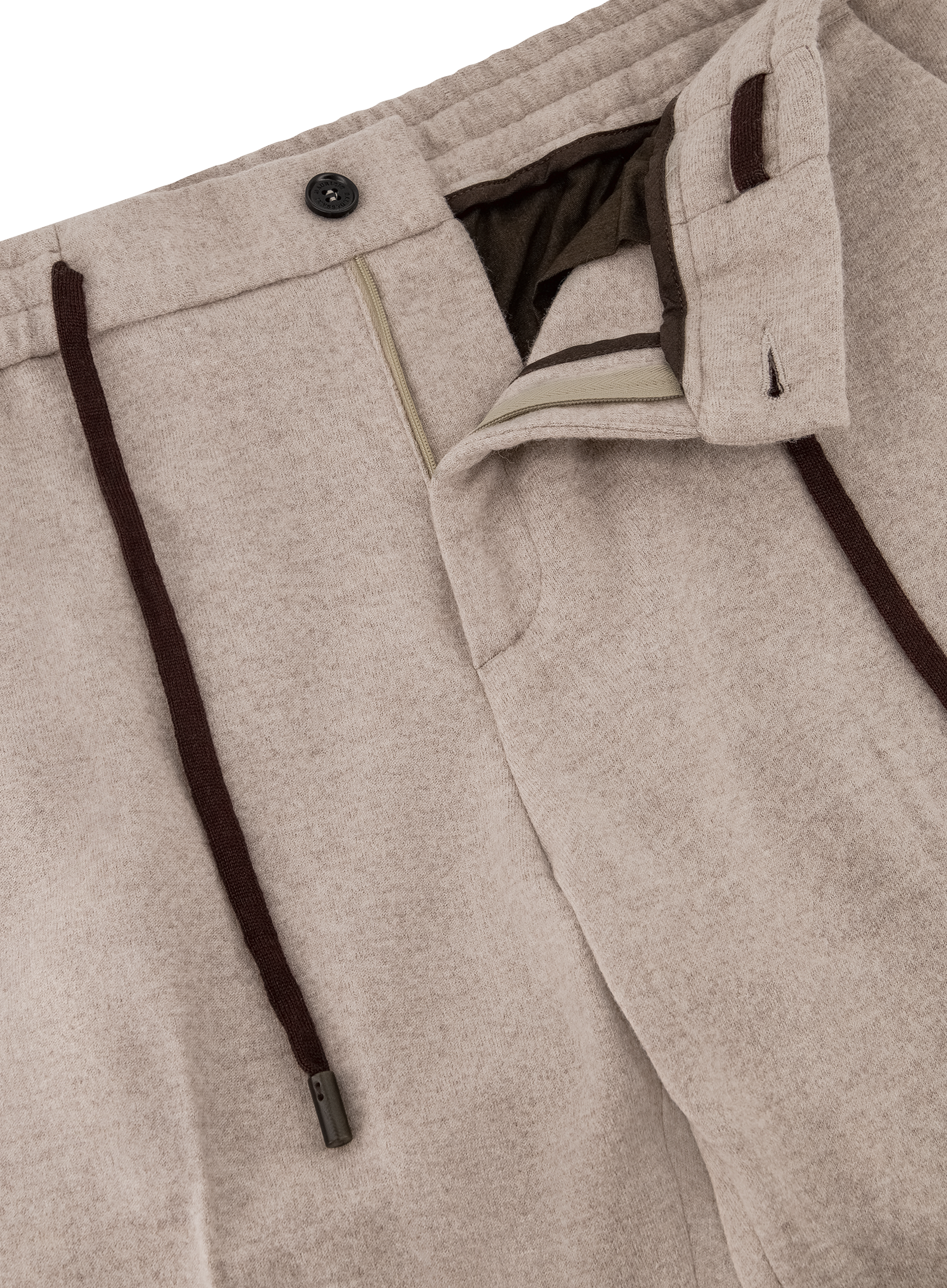 Jog pantalon van virgin wol | FULL_WIDTH | Beige