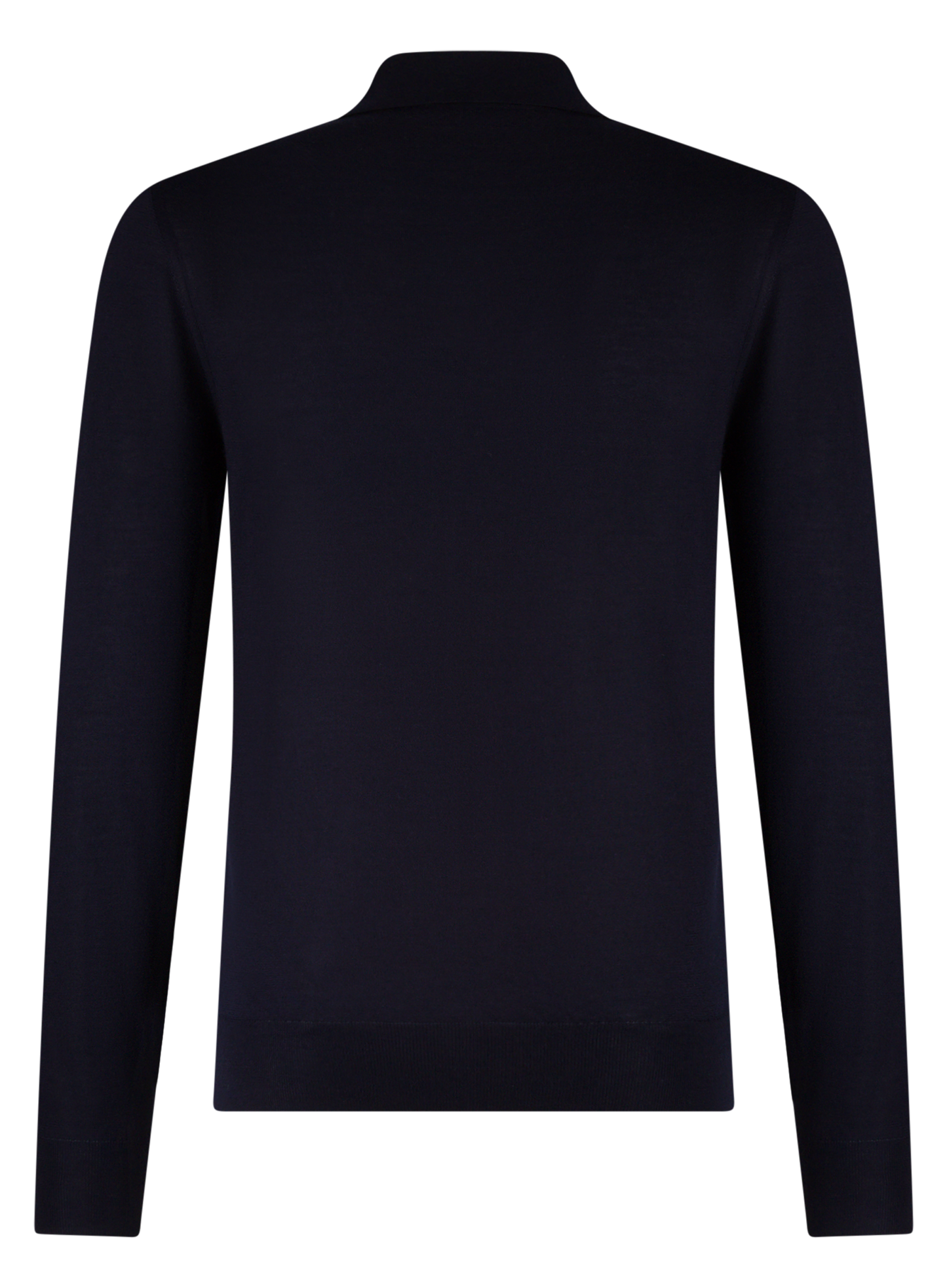 Polo van cashmere en zijde | BLUE NAVY