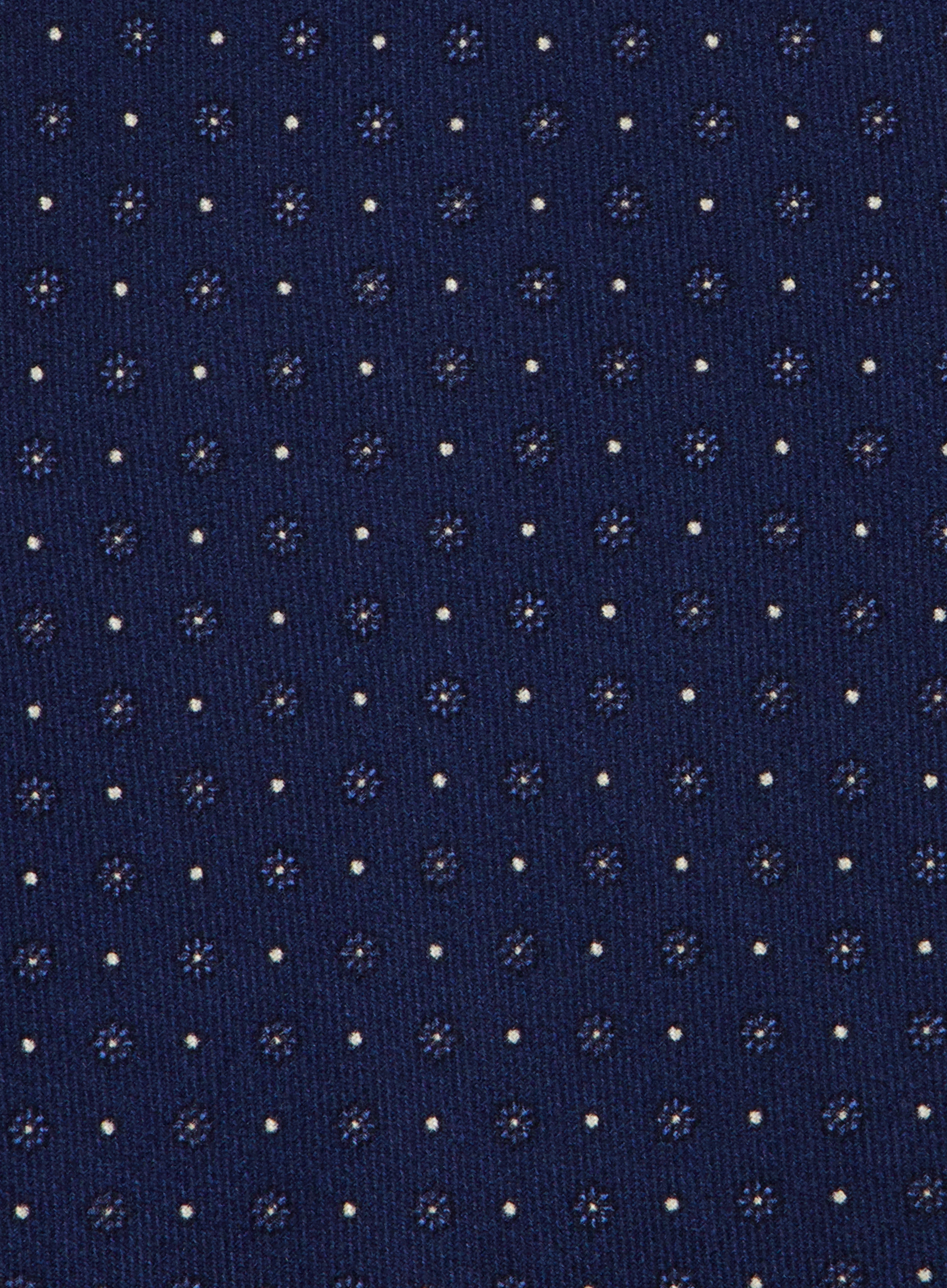 Zijde Stropdas met Bloemenprint | FULL_WIDTH | Blauw