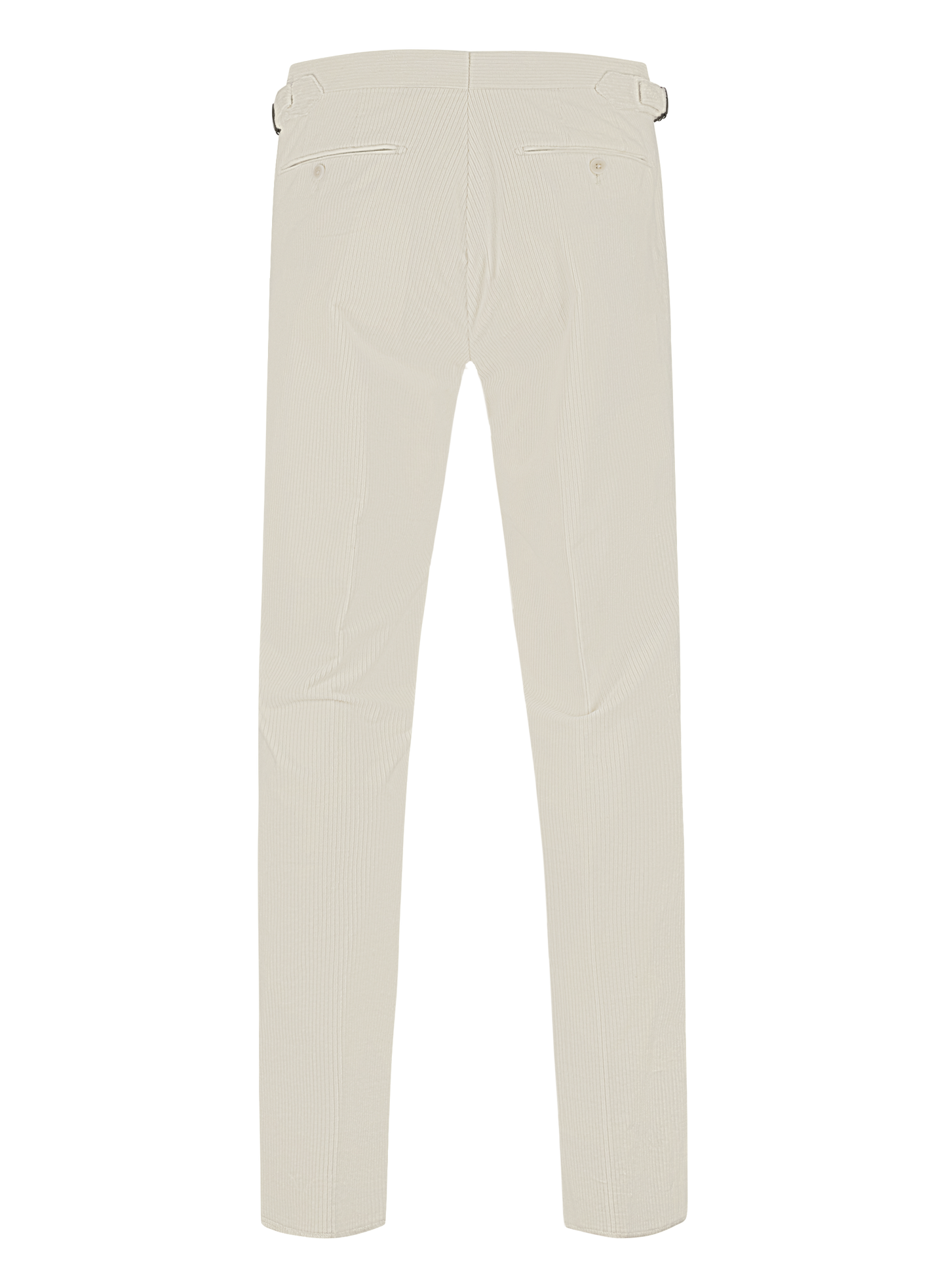 Corduroy pantalon van katoen | Wit