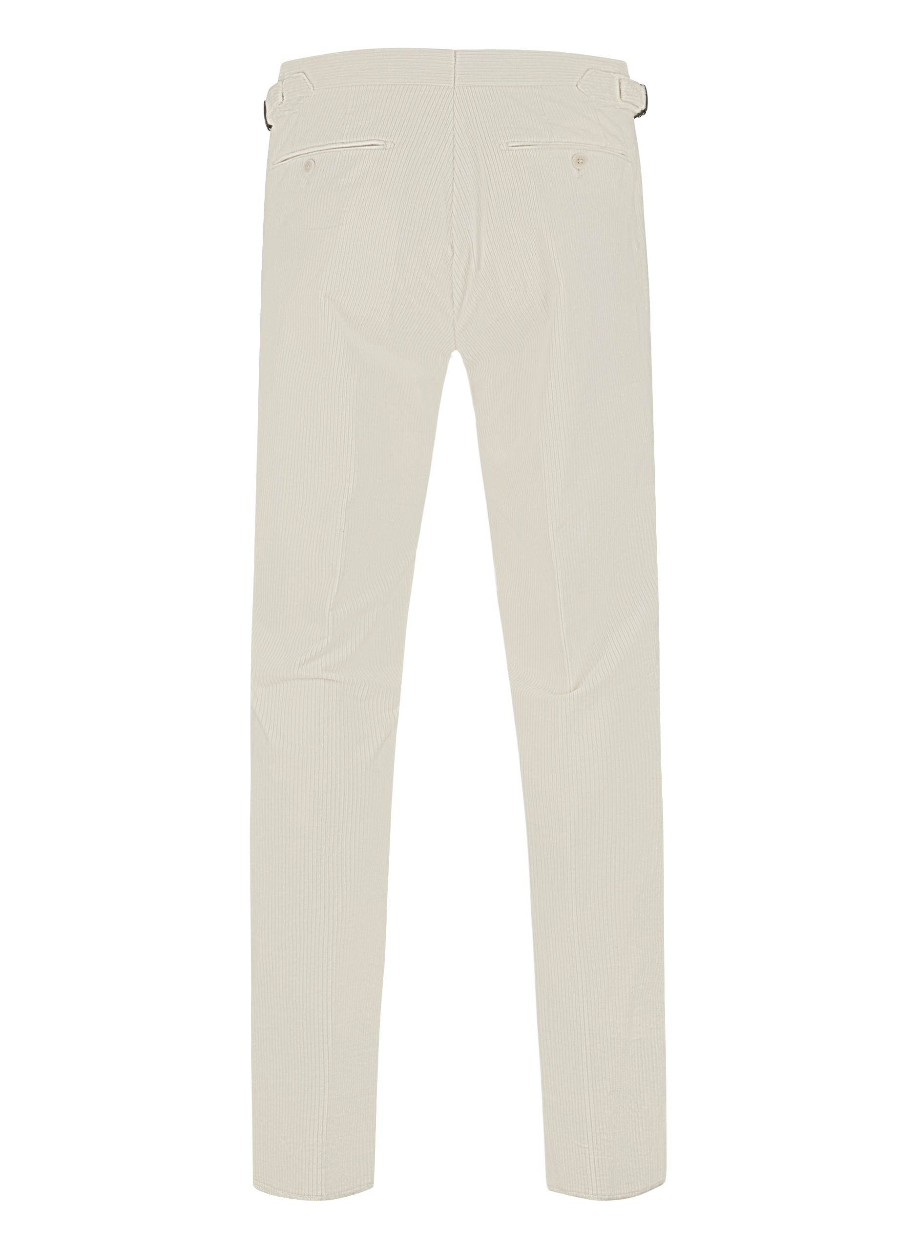 Corduroy pantalon van katoen | Wit