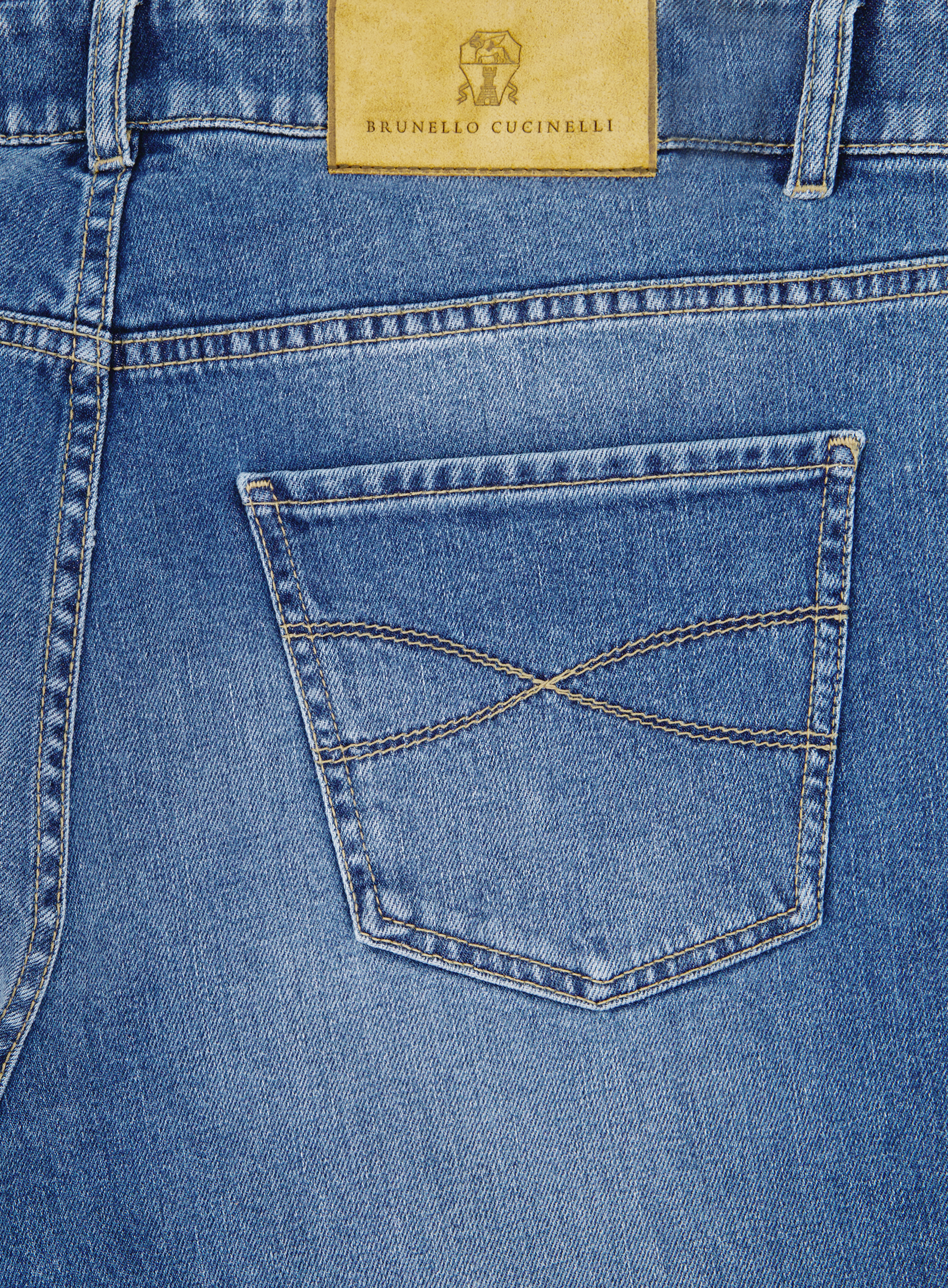 5-pocket jeans van katoen | FULL_WIDTH | JEANS BLAUW