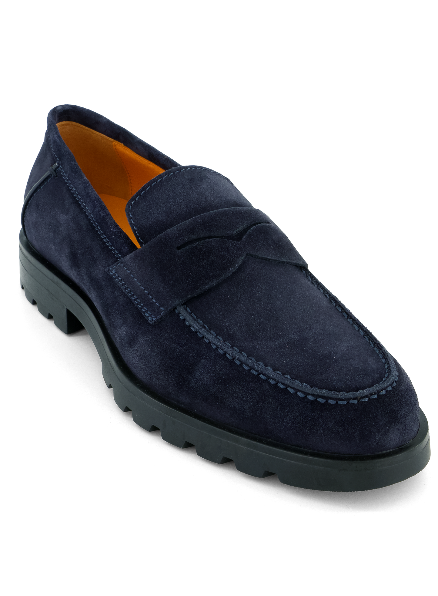 Rock penny loafers van suède | BLUE NAVY