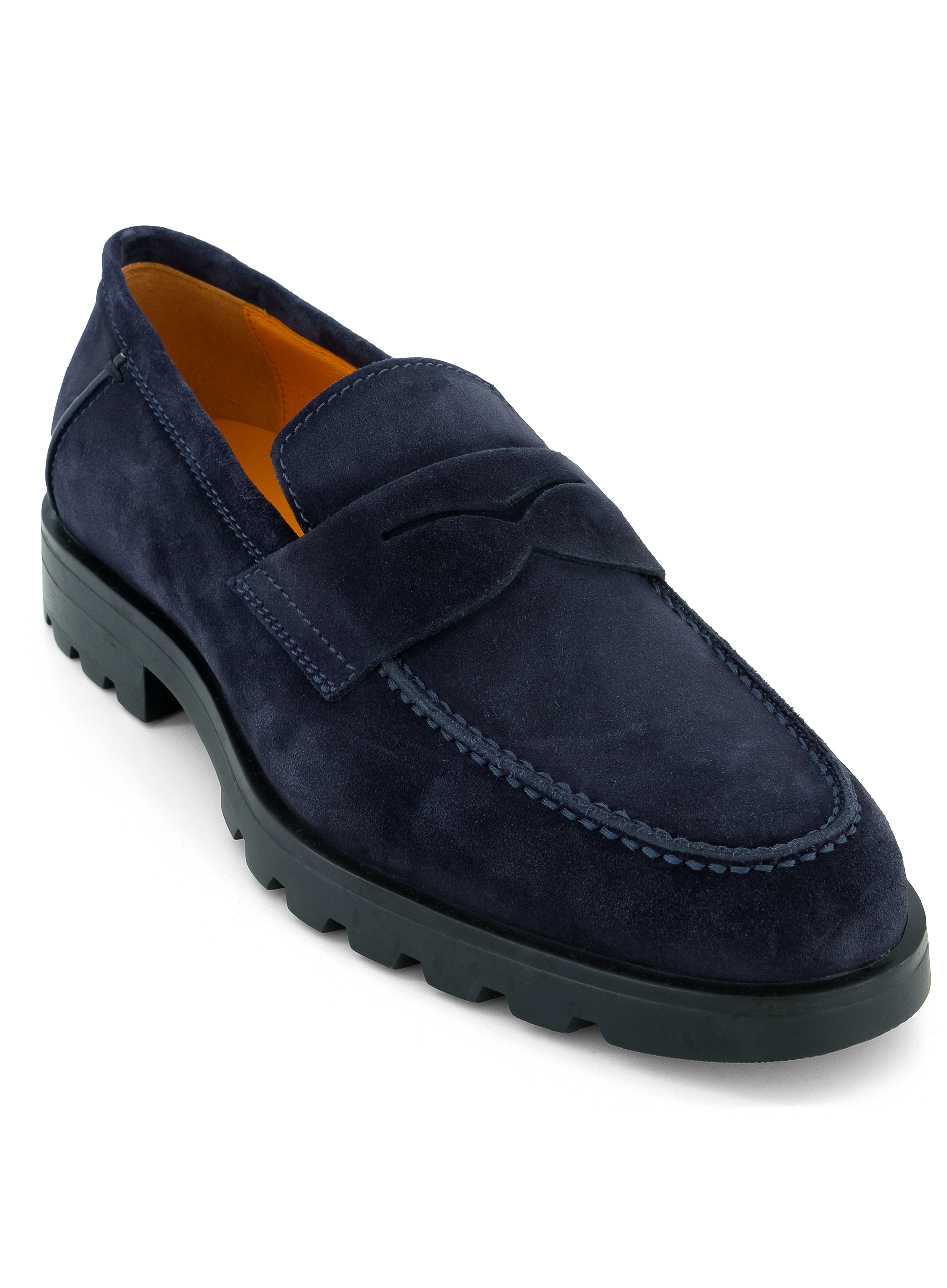 Rock penny loafers van suède | BLUE NAVY