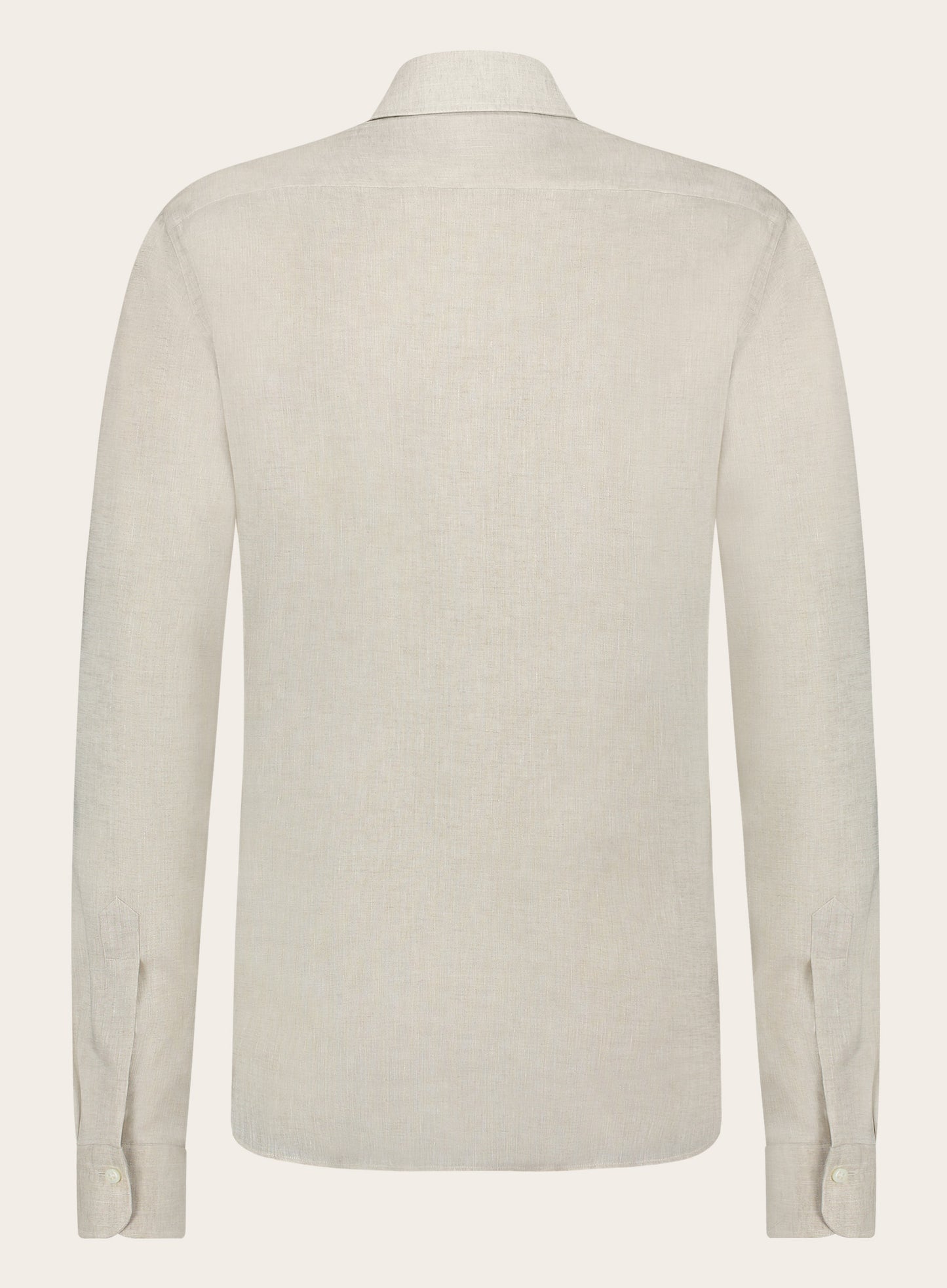 Stretch shirt van linnen | Beige