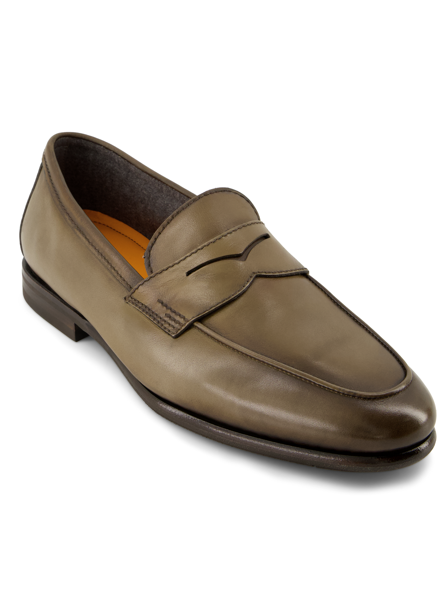 Penny loafers van leer | TAUPE