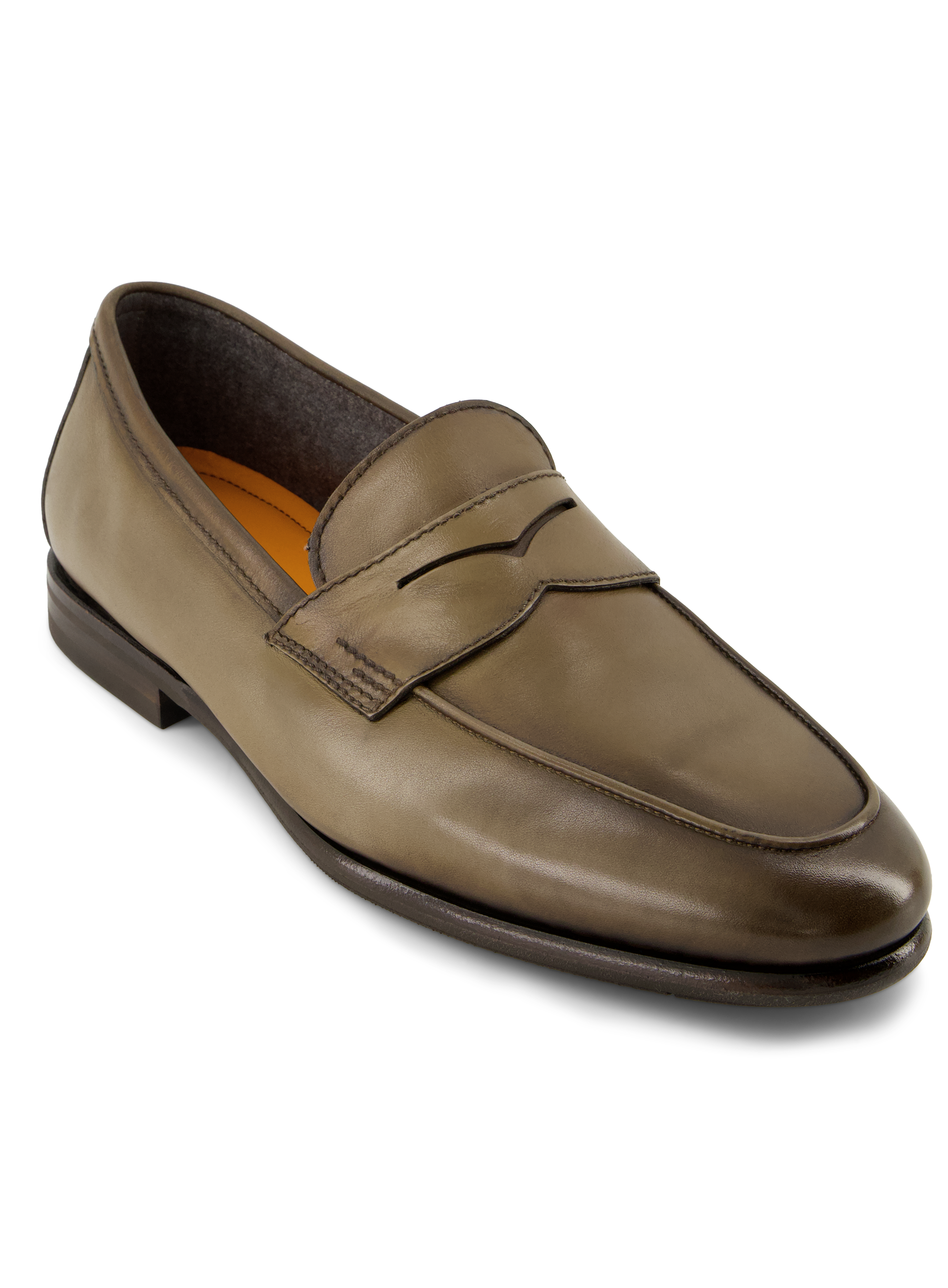 Penny loafers van leer | TAUPE