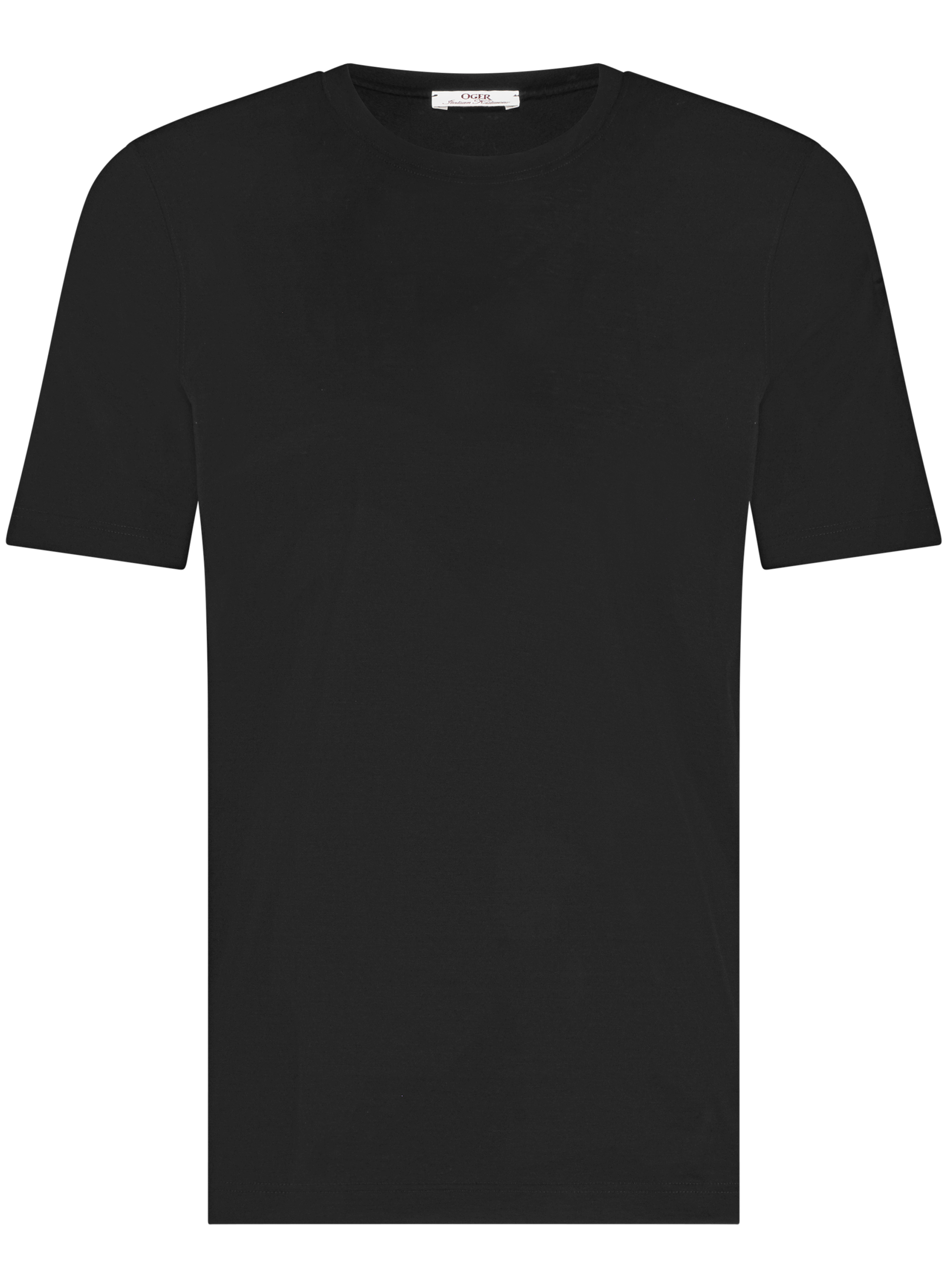 T-shirt van katoen | Zwart