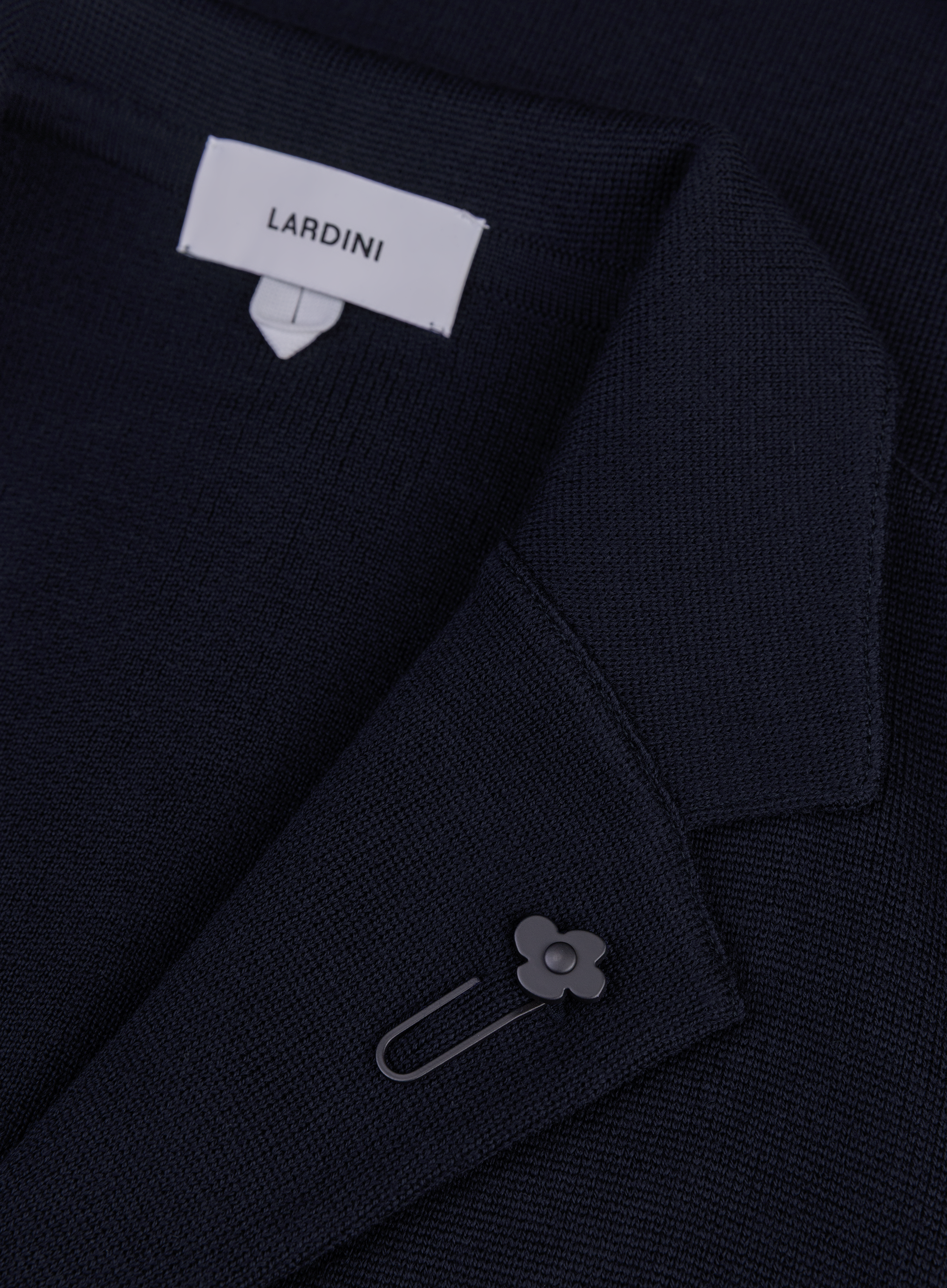 Knitted jasje van wol | FULL_WIDTH | BLUE NAVY