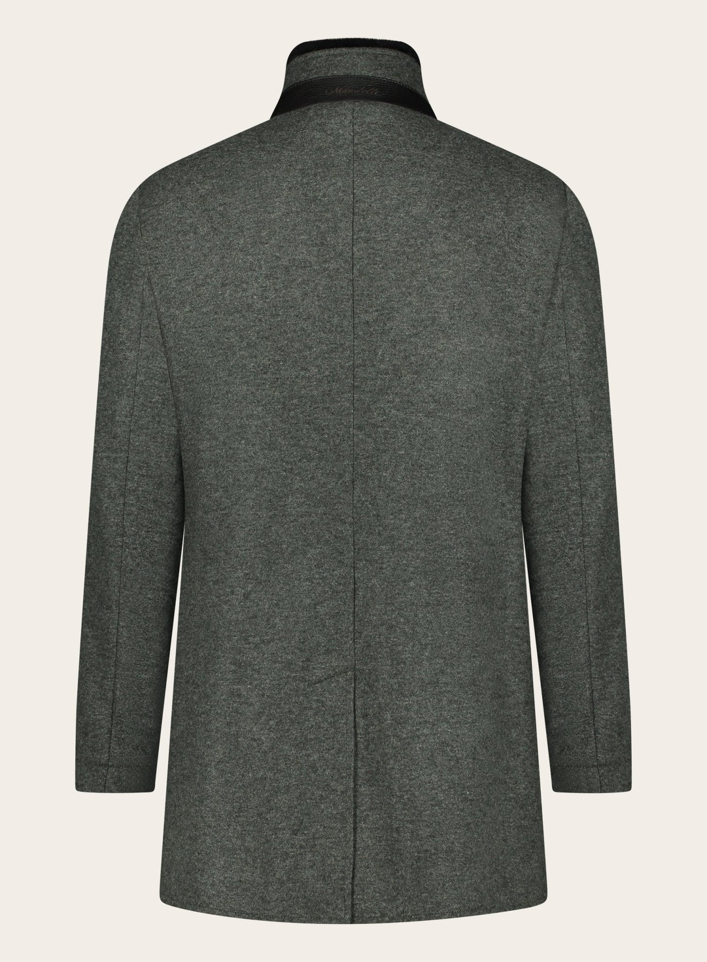 Jas van cashmere | GRIJS-GROEN