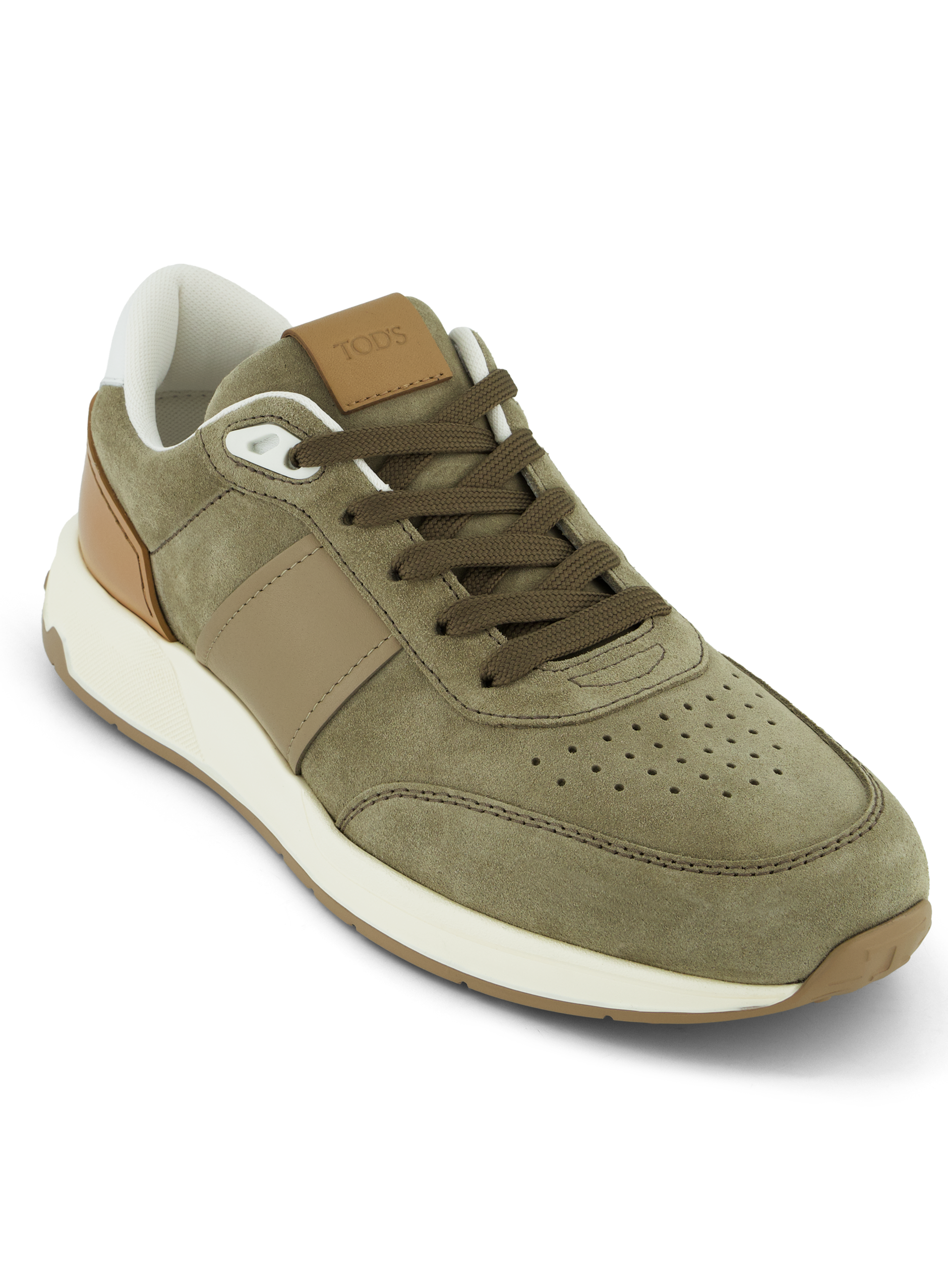 Sneakers van suède | L.groen