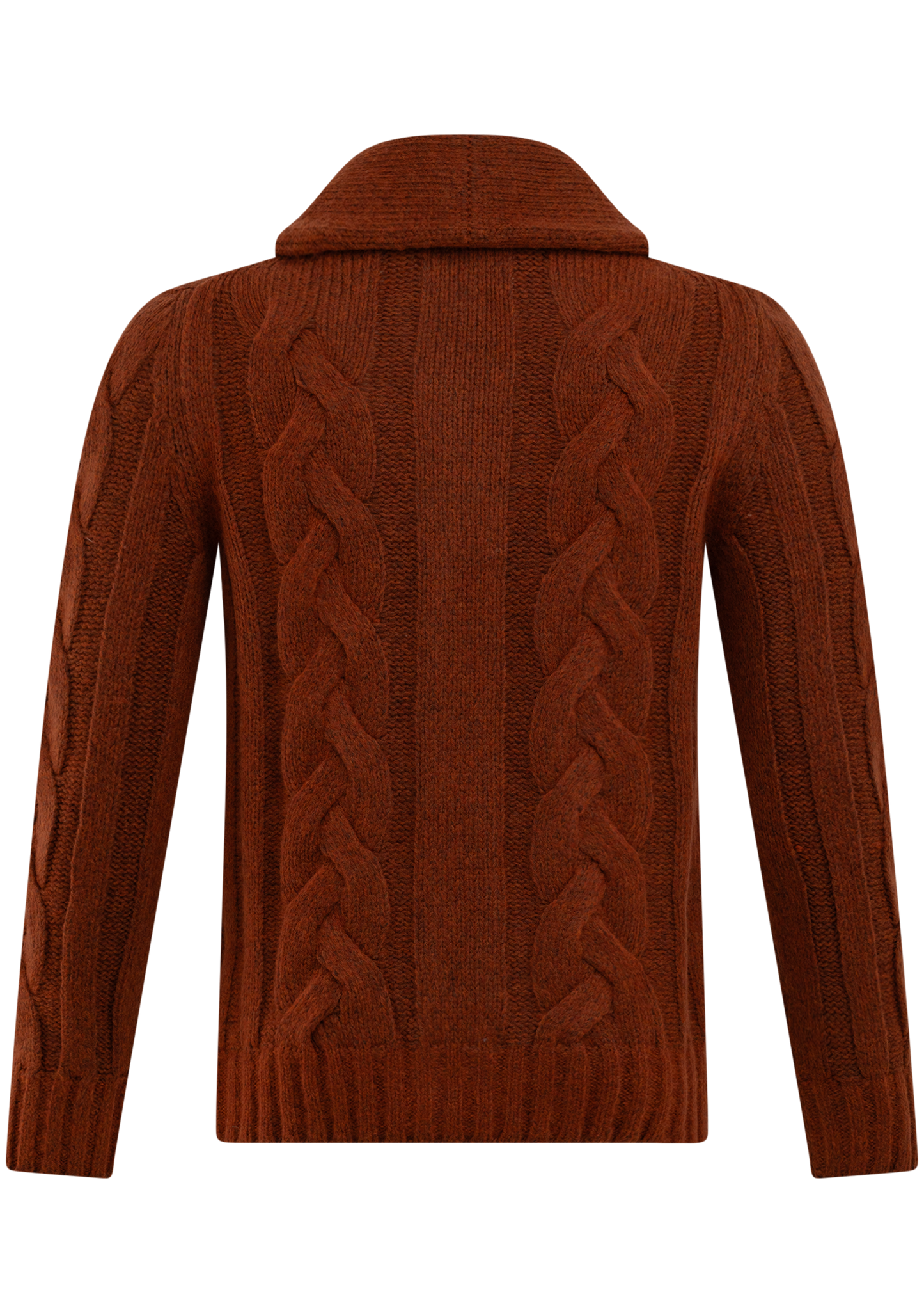 Cardigan van virgin wol | FULL_WIDTH | Roest