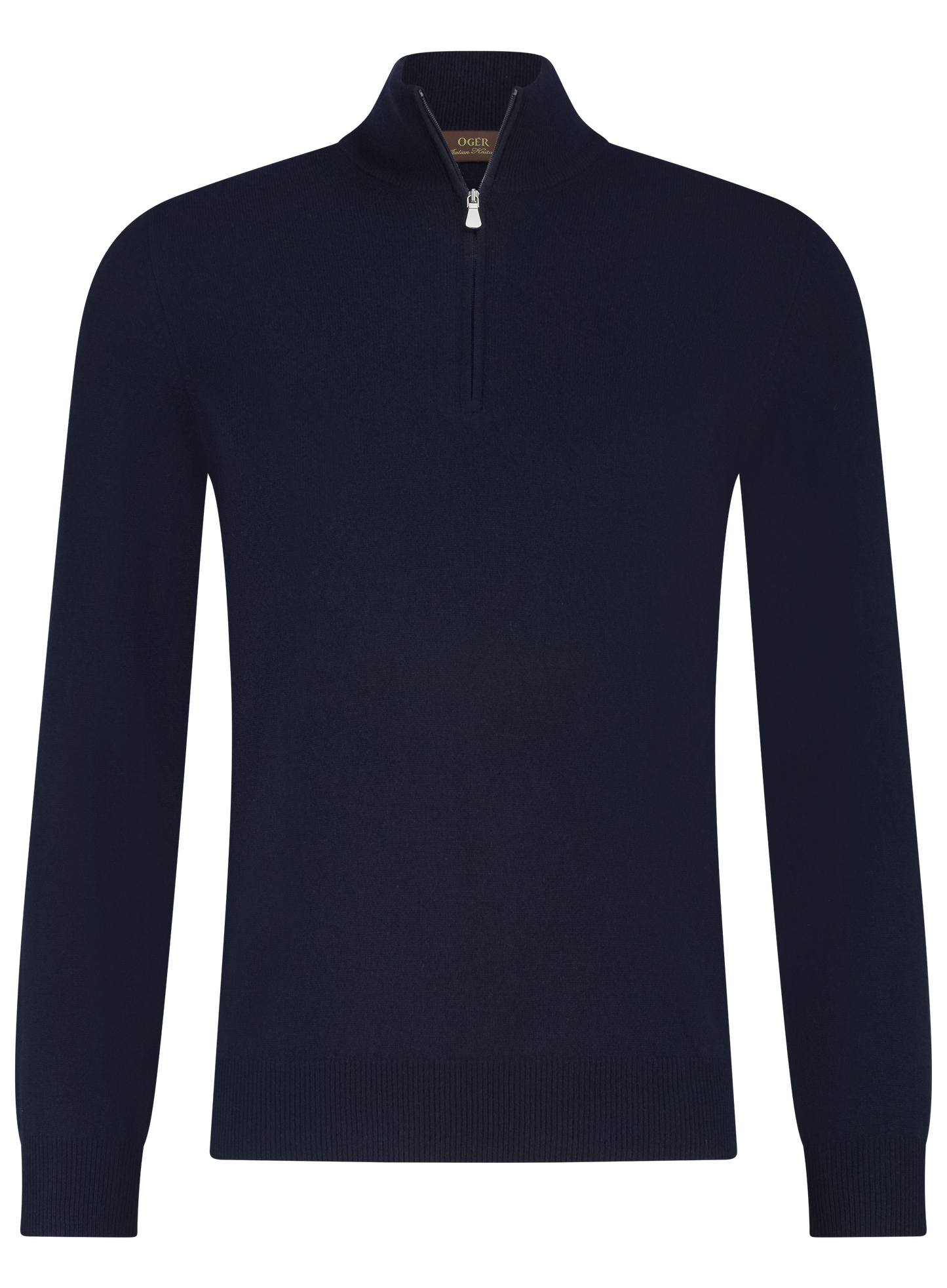 Half-zip trui van wol | BLUE NAVY