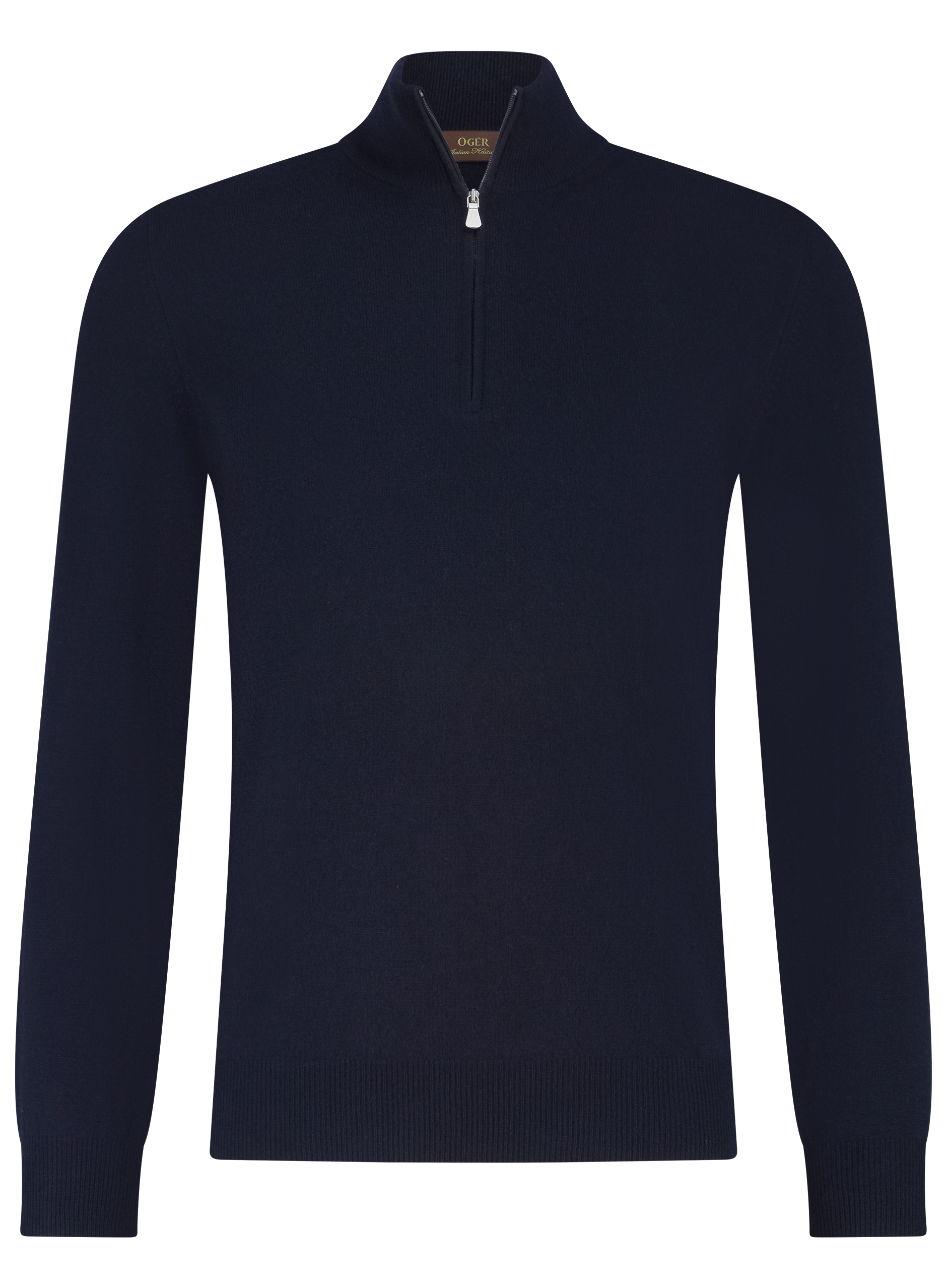 Half-zip trui van wol | BLUE NAVY