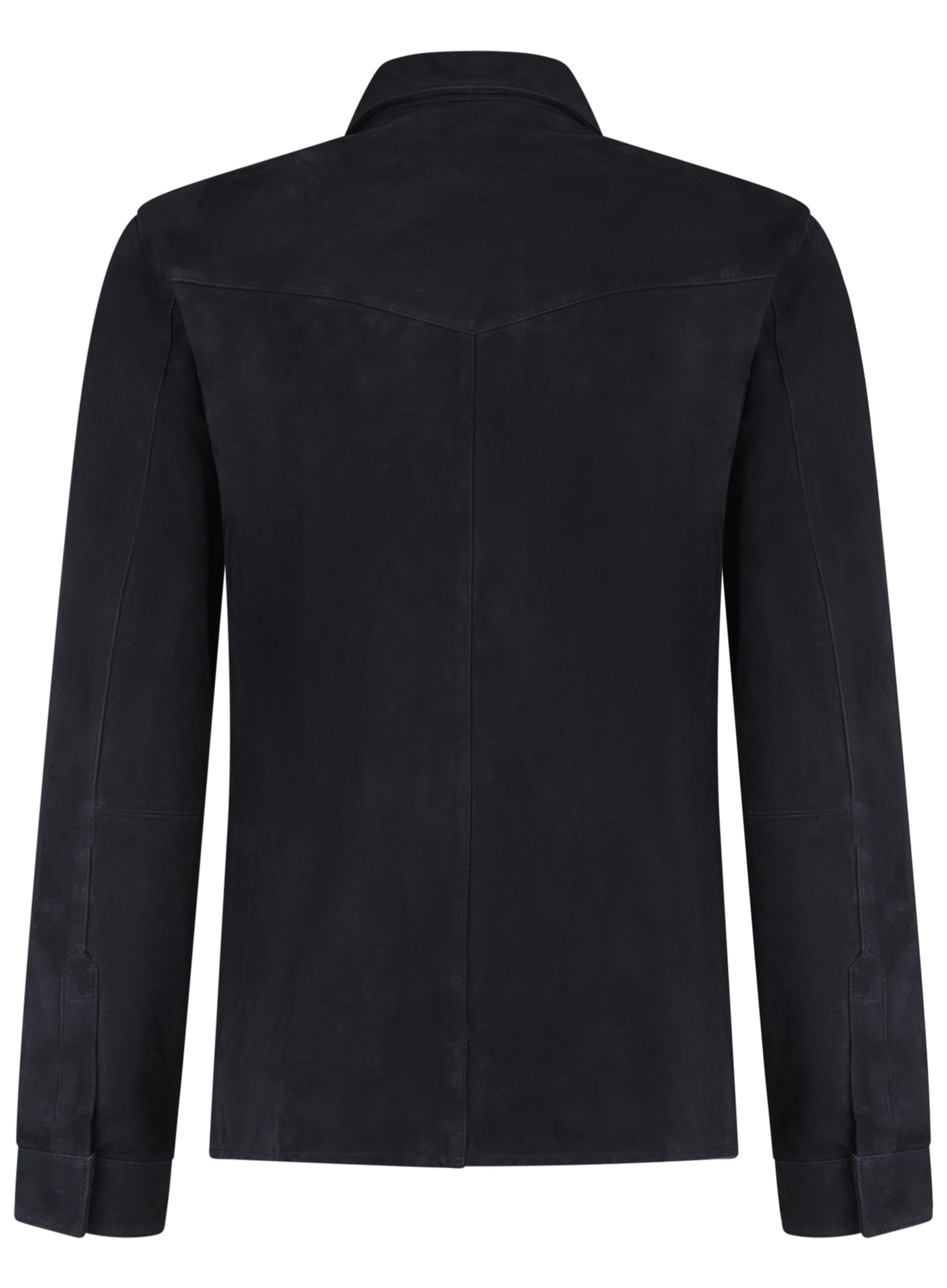 Robert overshirt van suède | BLUE NAVY