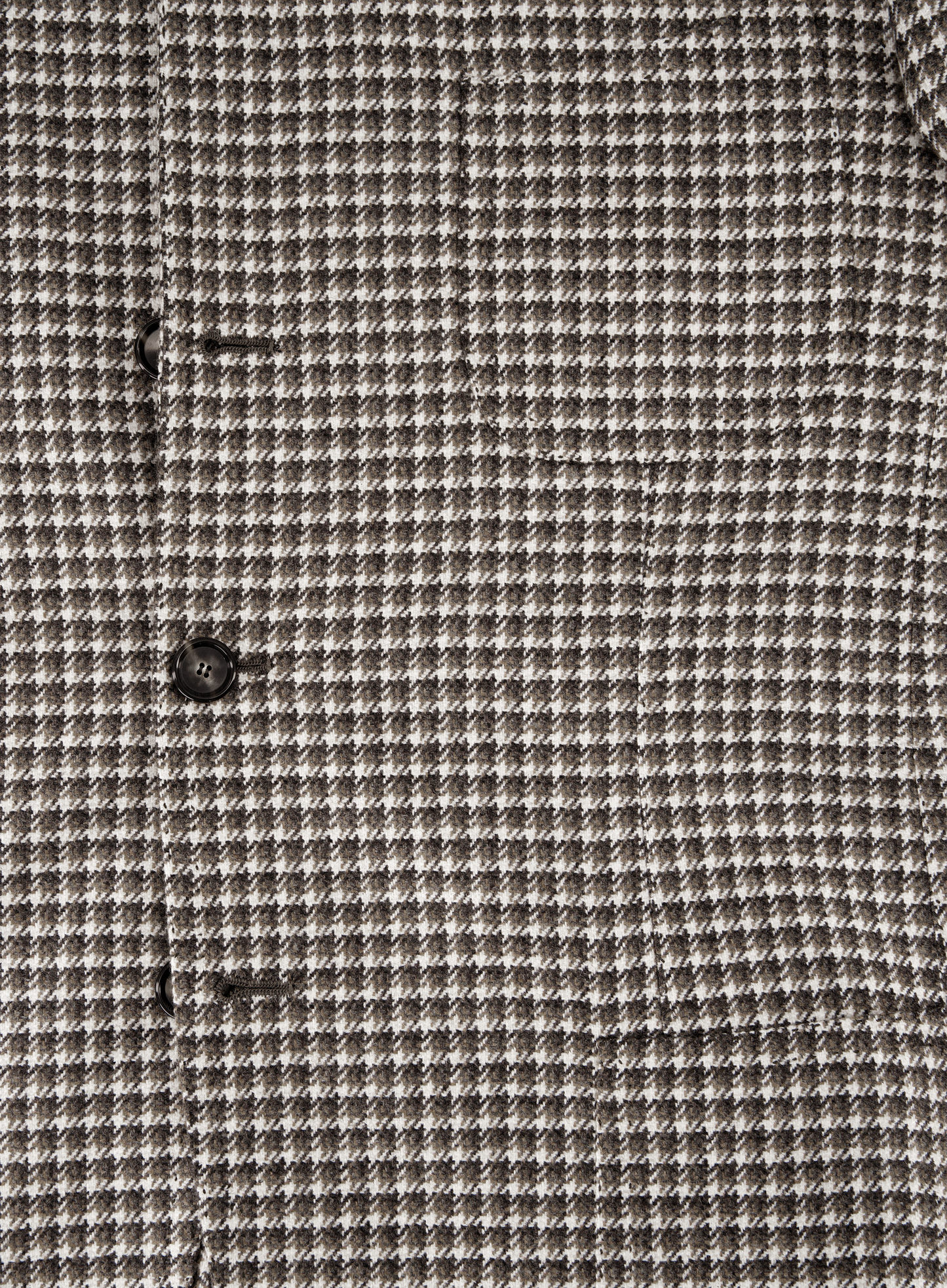Handgemaakt pied-de-poule jasje van cashmere | FULL_WIDTH | Bruin