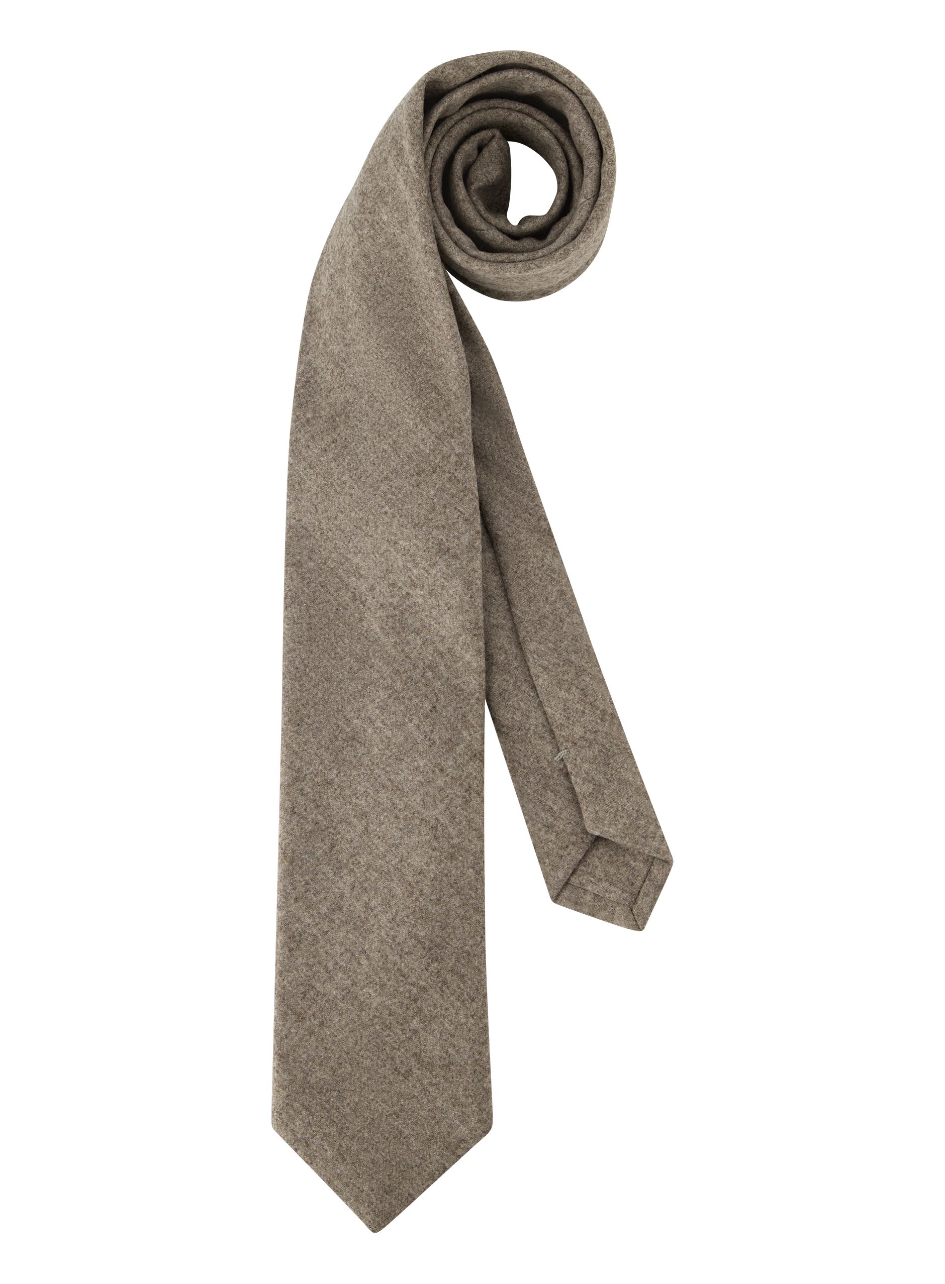 Gemêleerde stropdas van zijde | TAUPE