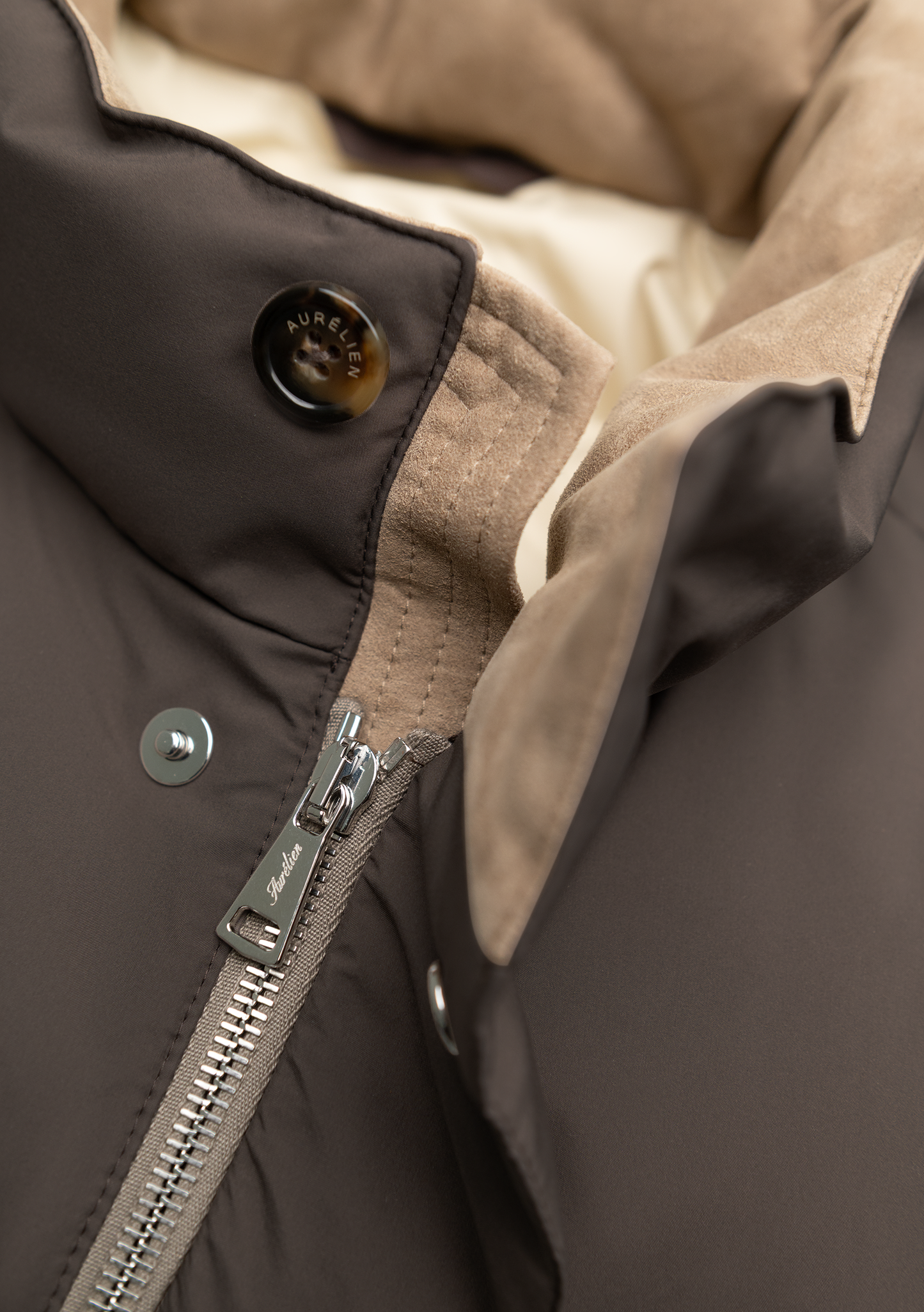 Gewatteerde bodywarmer | FULL_WIDTH | TAUPE