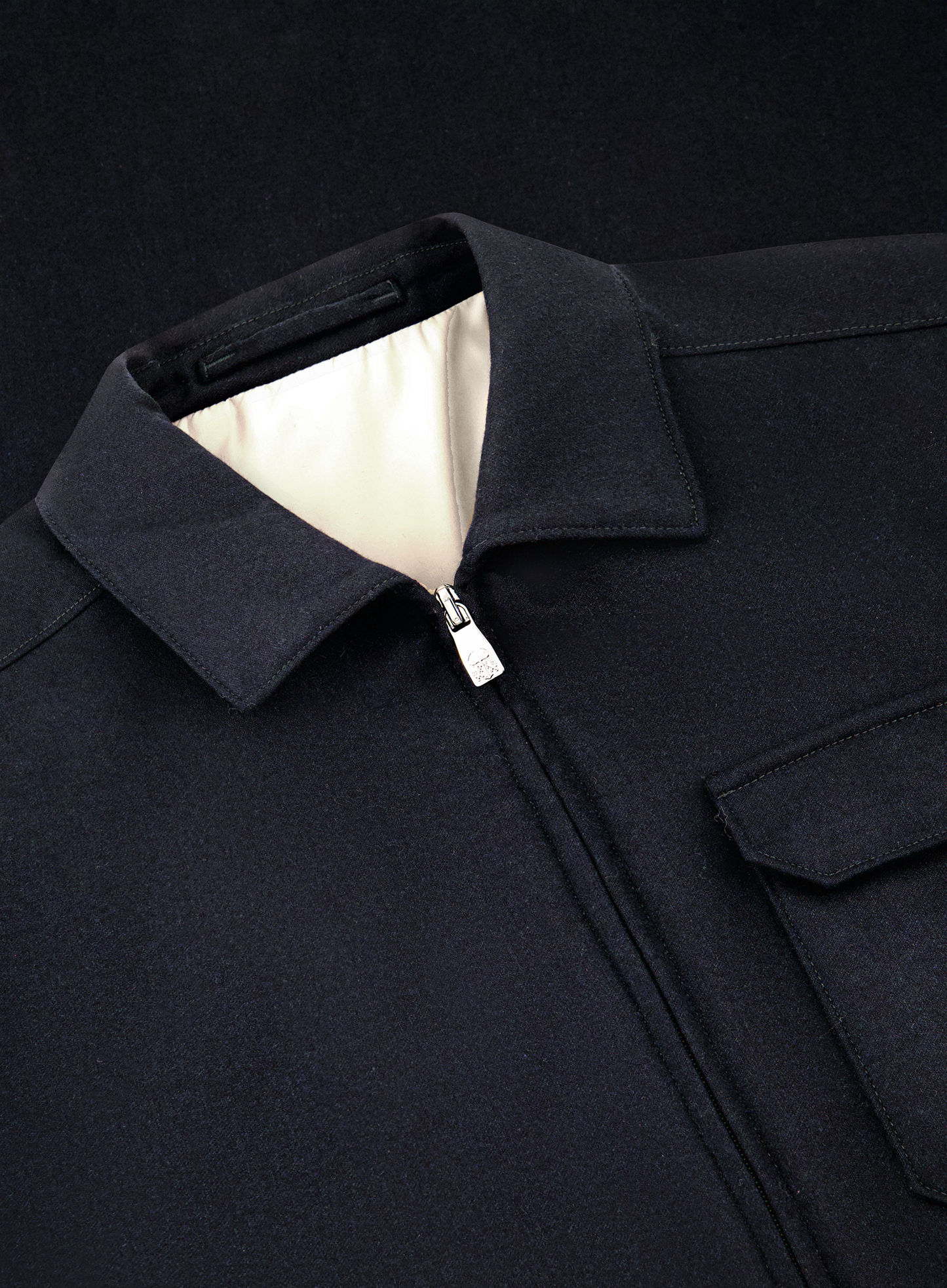 Overshirt van wol en cashmere | FULL_WIDTH | BLUE NAVY