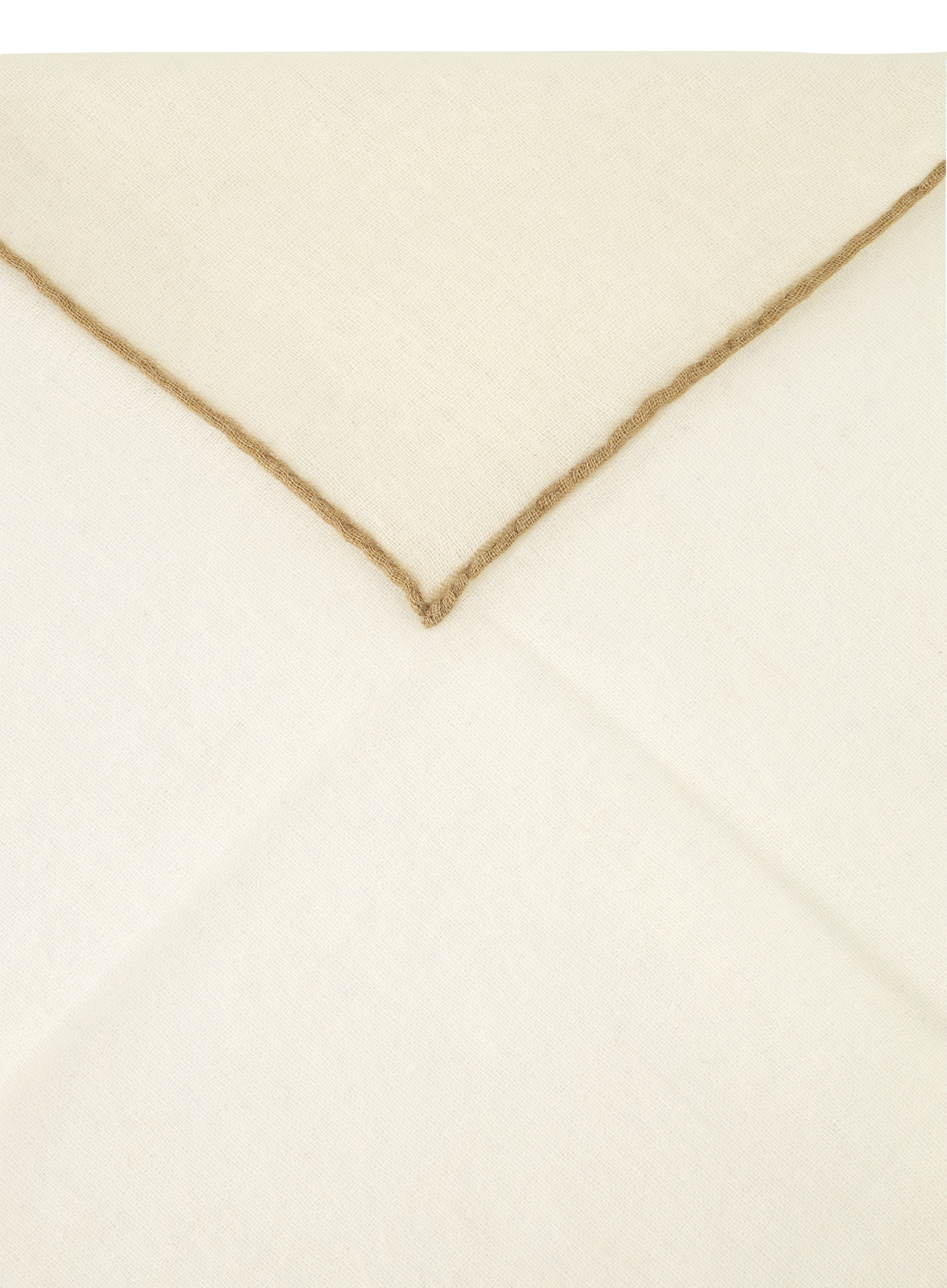 Gemêleerd pochet van wol en zijde | Wit