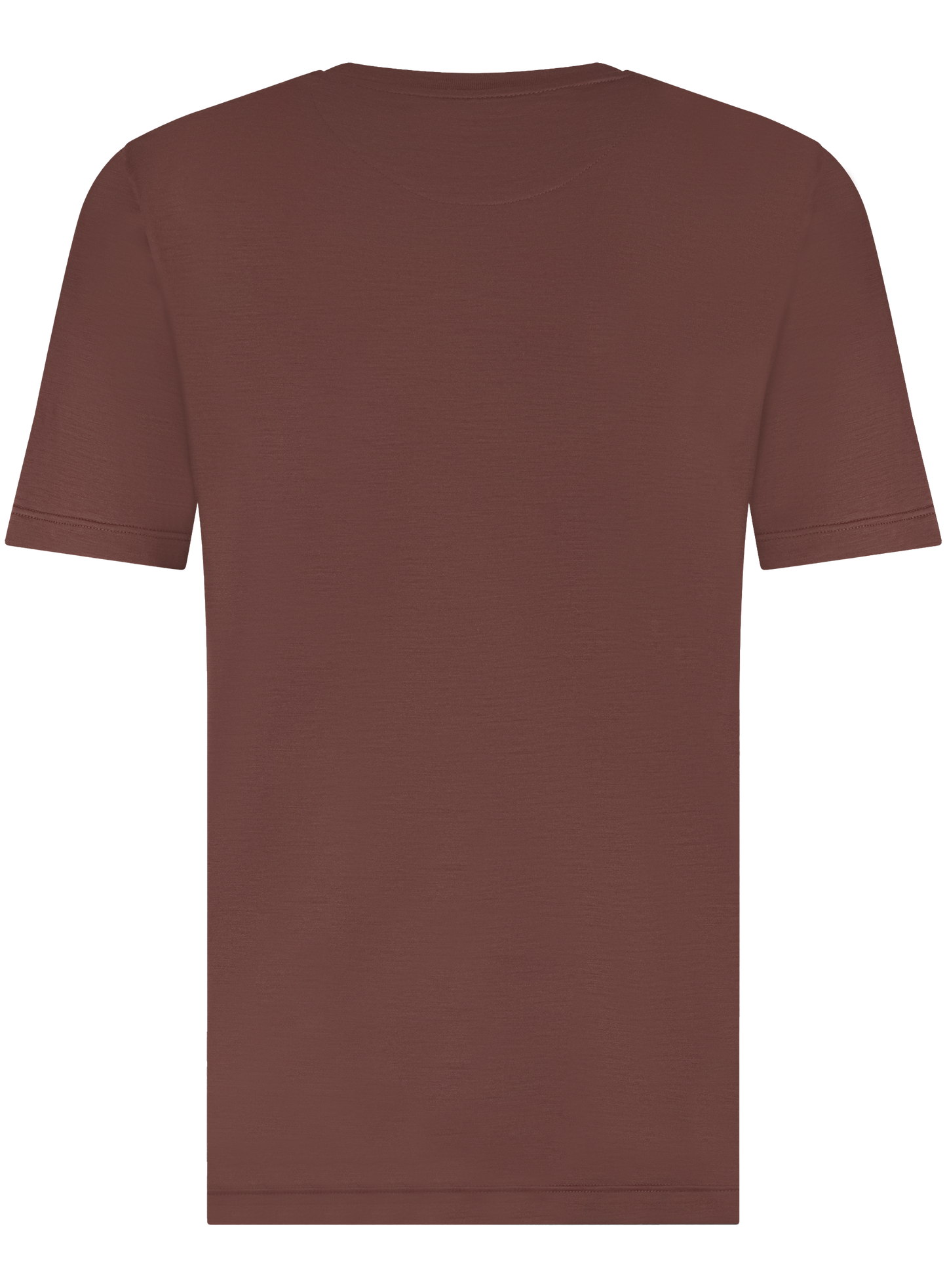 T-shirt van wol | Bordeaux