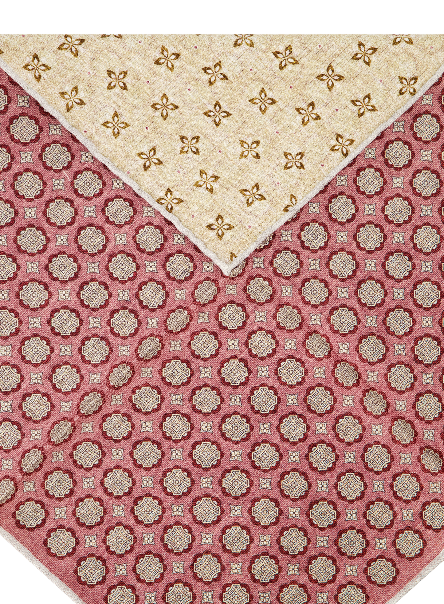 Pochet met print van zijde | FULL_WIDTH | ROZE